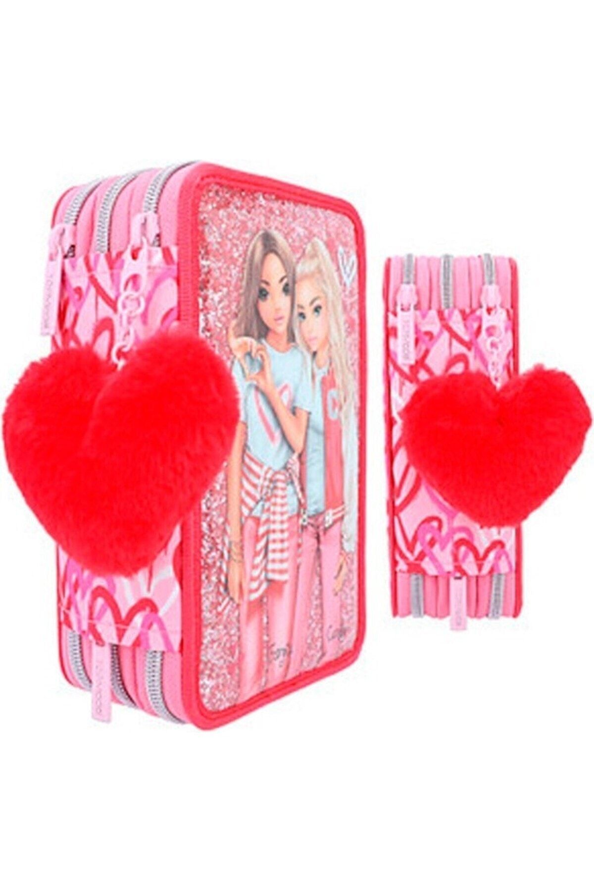Top Model-Tek Aşk Three Compartment Pencil Case 412230 4