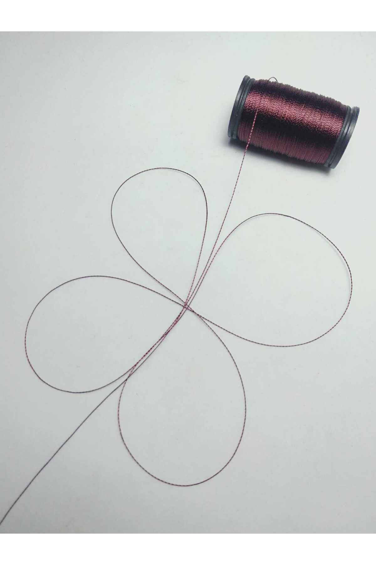 0.2 Mm 30 Metre Tesbih Ipi Bordo Renk ( En Ince Tesbih Ipi )