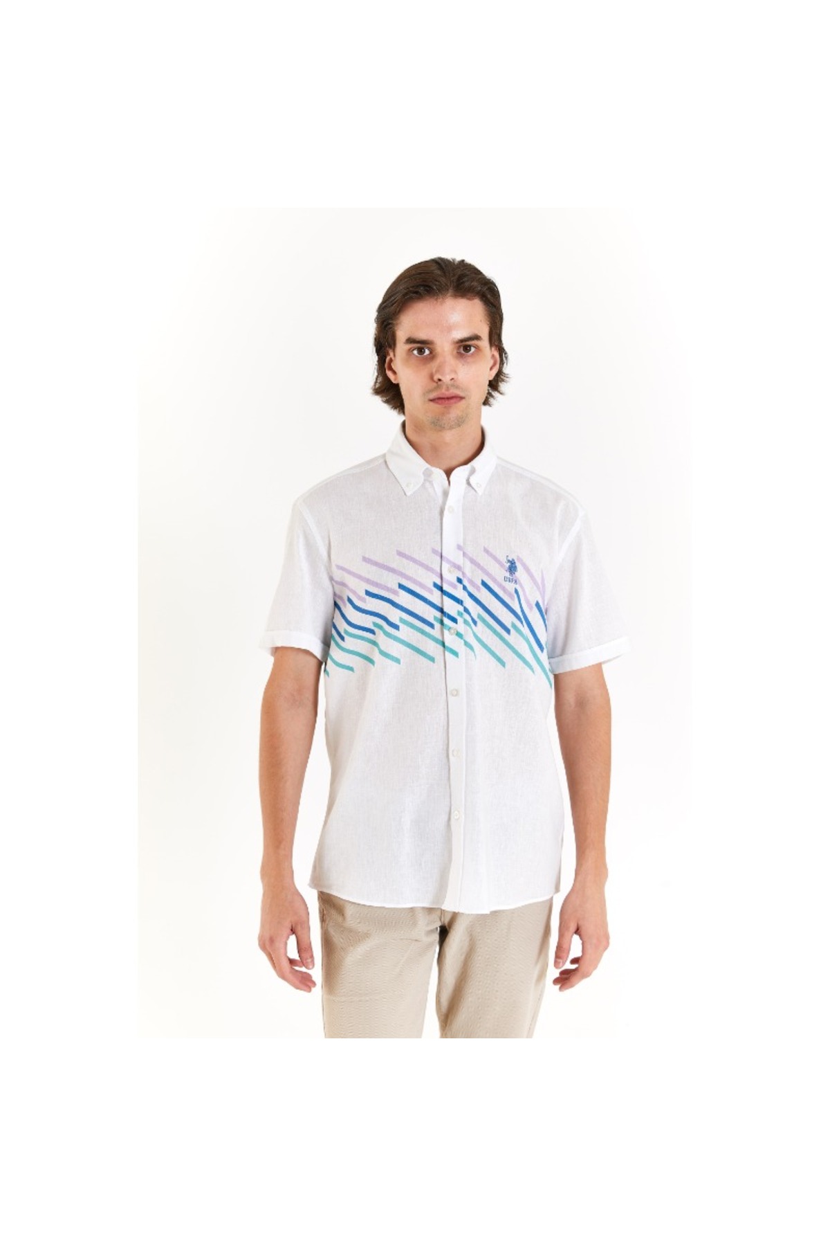 U.S. Polo Assn. Erkek Gömlek — آبی 1838503