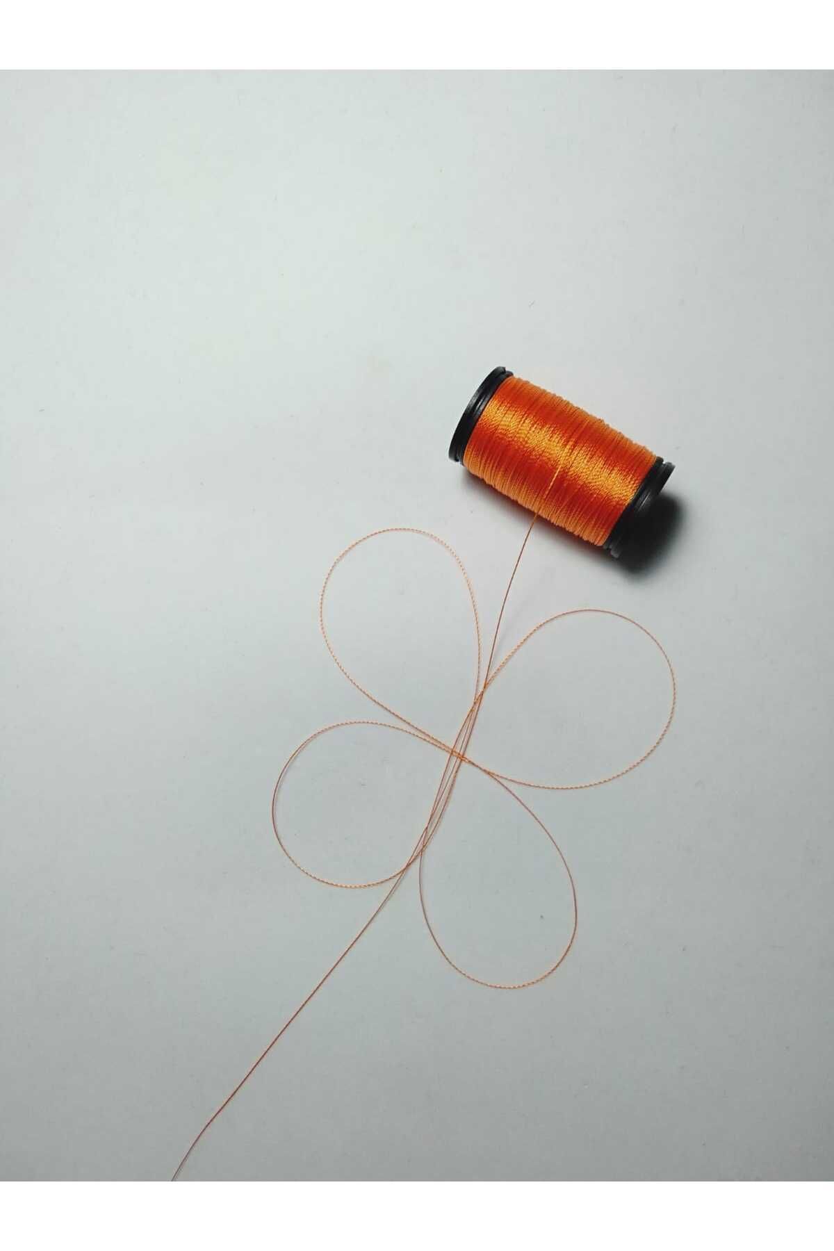 0.2 Mm 30 Metre Tesbih Ipi Turuncu Renk ( En Ince Tesbih Ipi )