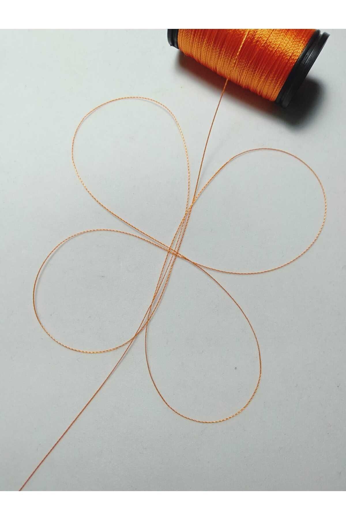 0.2 Mm 30 Metre Tesbih Ipi Turuncu Renk ( En Ince Tesbih Ipi )