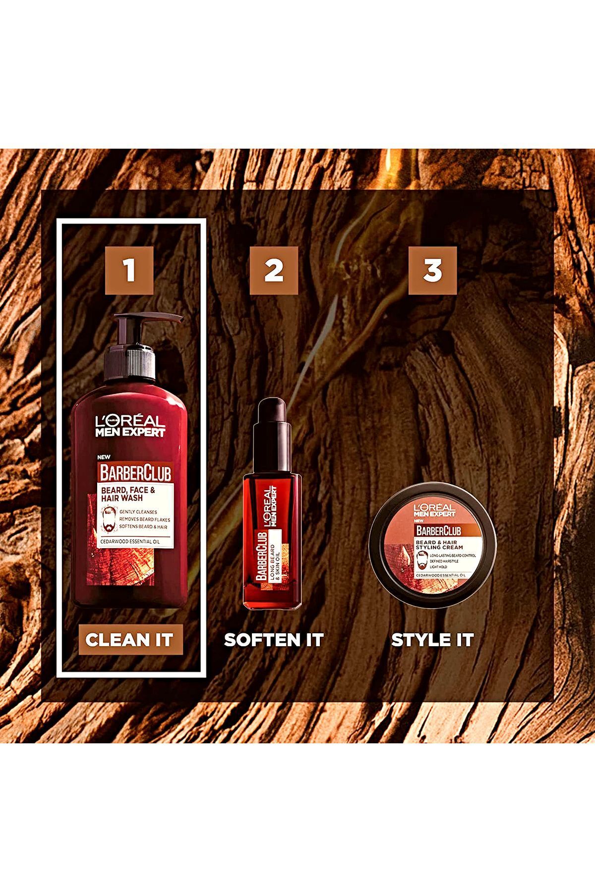 L'Oreal Paris Men Expert-Barber Club 3 In 1 - 200ml Beard, Face and Hair Washing Gel 6