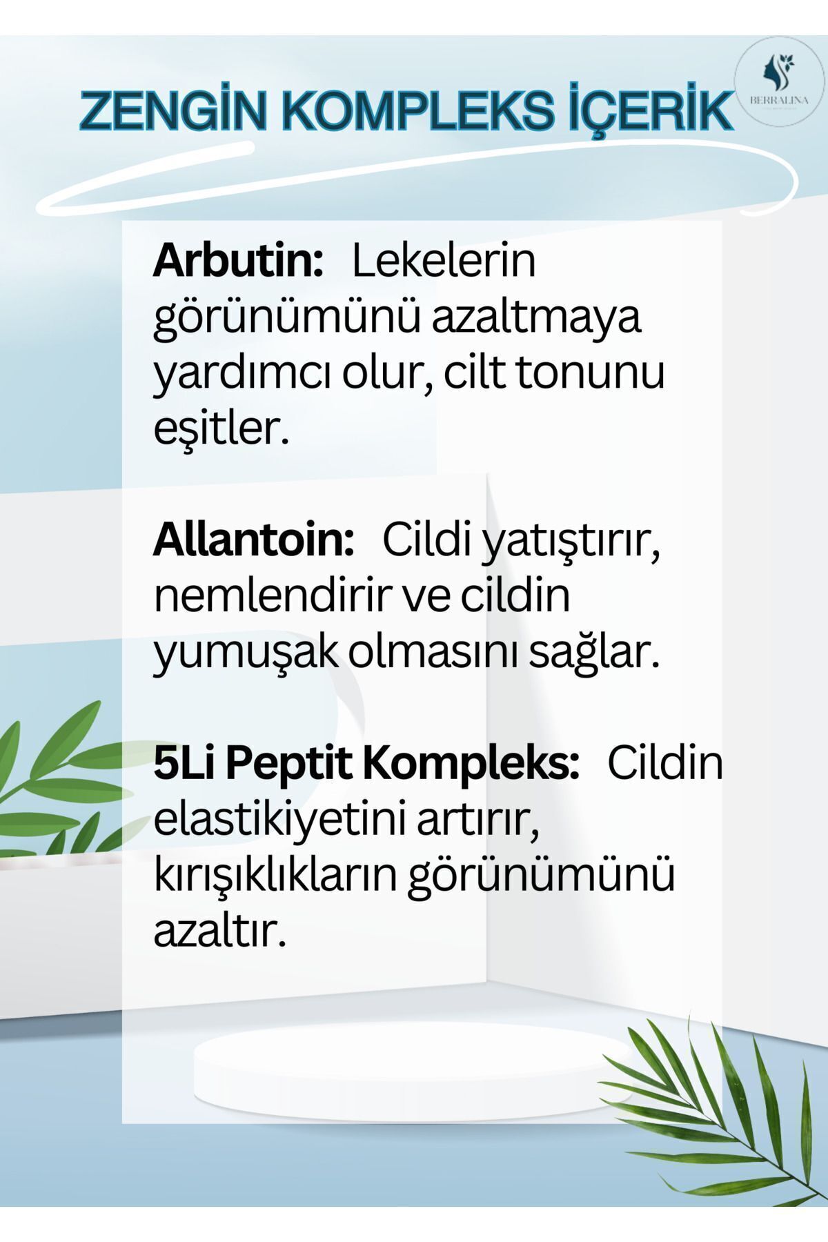 سرم پوست   BERRALİNA DOĞAL BAKIM ÜRÜNLERİ | TYCUL5B1KN170854429009935 اورجینال - تصویر 3