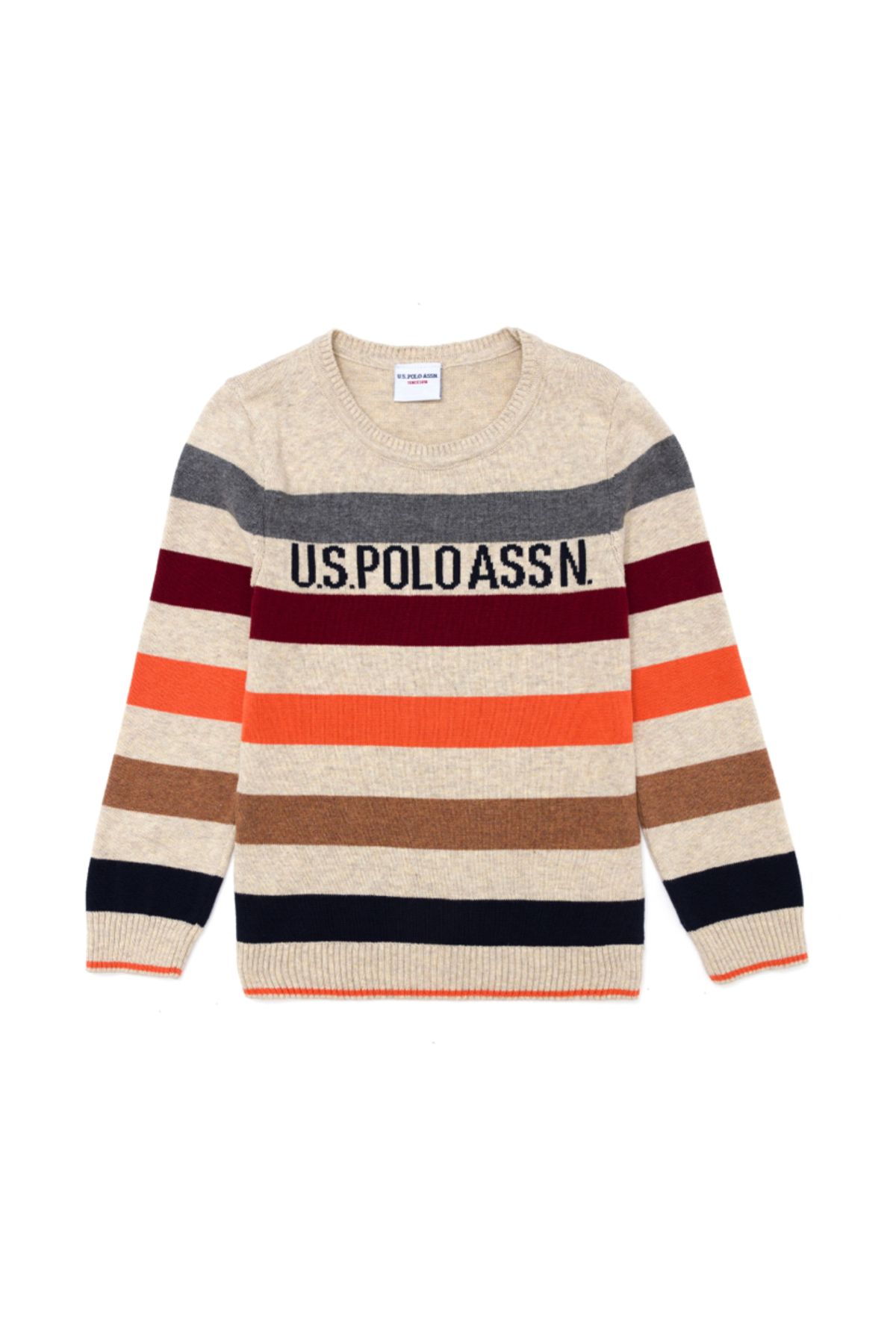 ژاکت بافتنی یقه خدمه پسرانه U.S. Polo Assn.