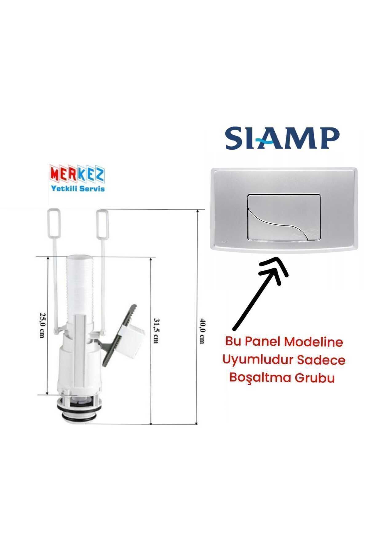 SİAMP Gömme Rezervuar Iç Takım Boşaltma Grubu Orta Göbek
