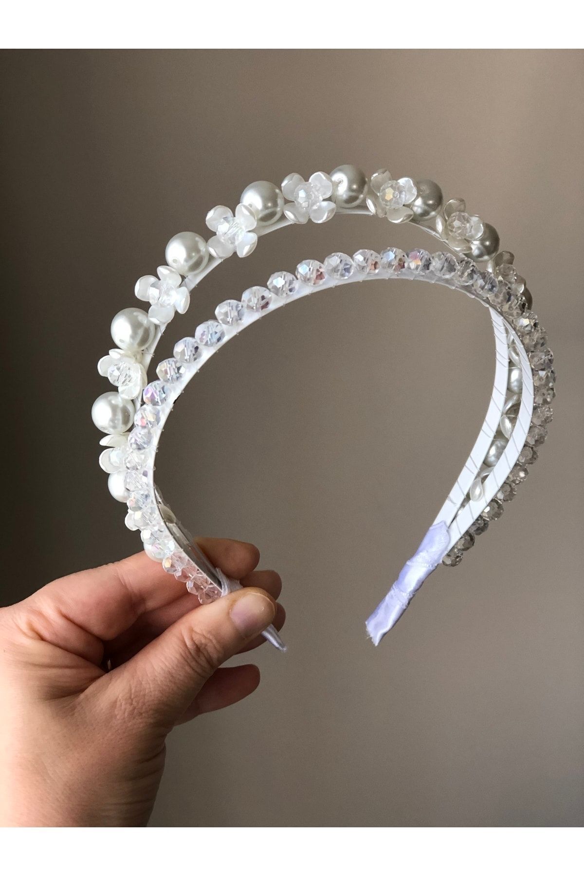 MOMMY ACCESSORIES Incili Ve Kristal Anne-bebek Lohusa Tacı fotoğrafı 3 (önizleme)