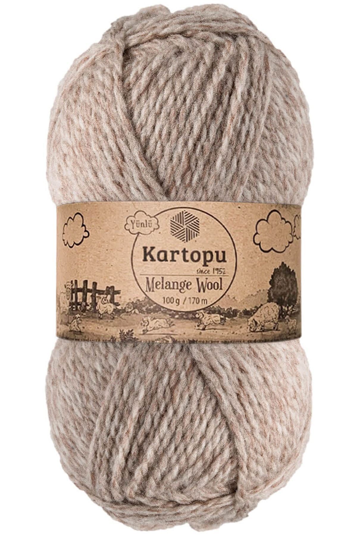 Melange Wool Wool Hand Knitting Yarn K9002