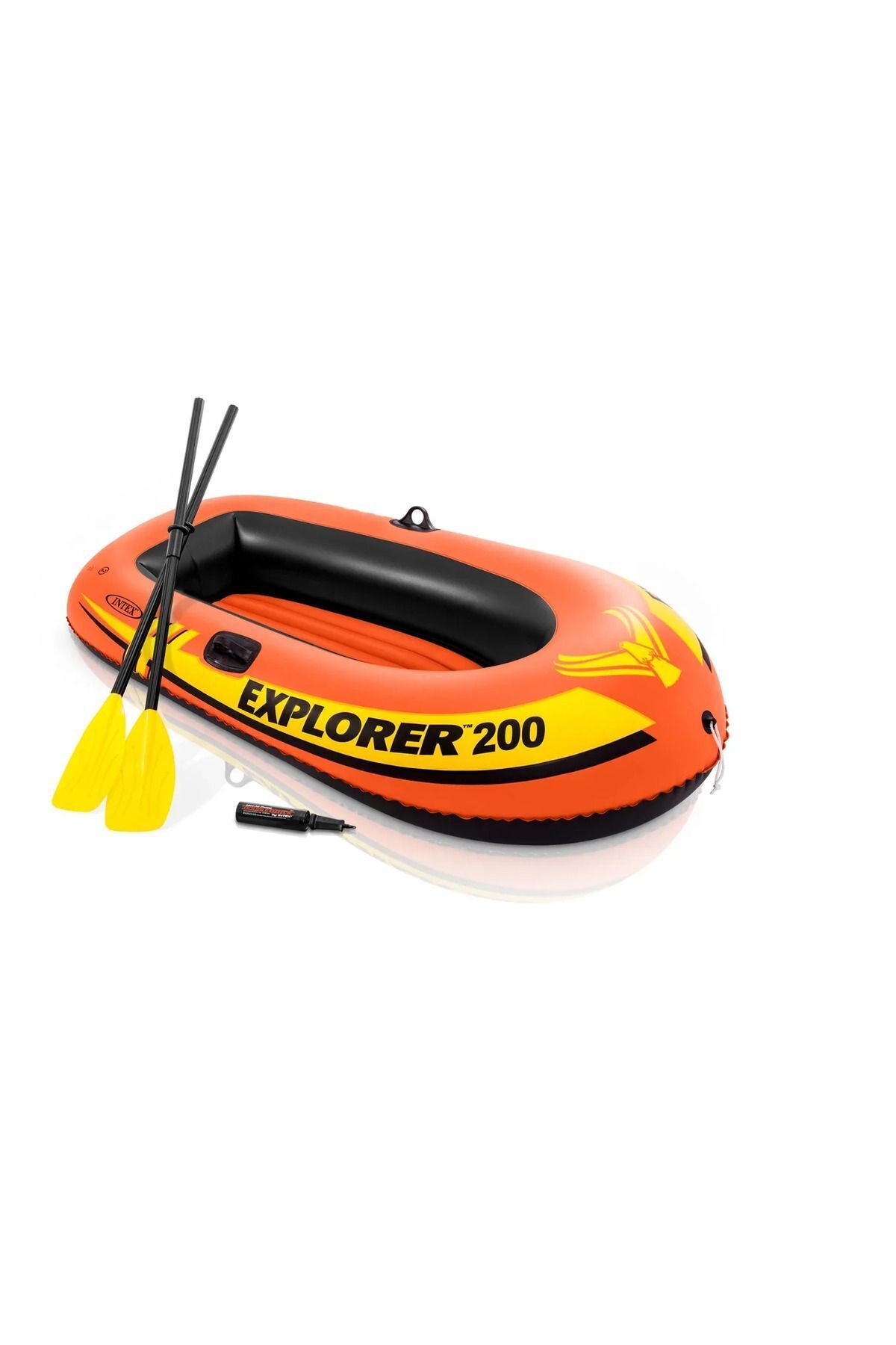 Intex-Kürekli Binici Bot Seti - Kürekli Şişme Bot Set-havuz Ve Deniz Binici Bot Explorer 200-185x94x41 Cm. 2