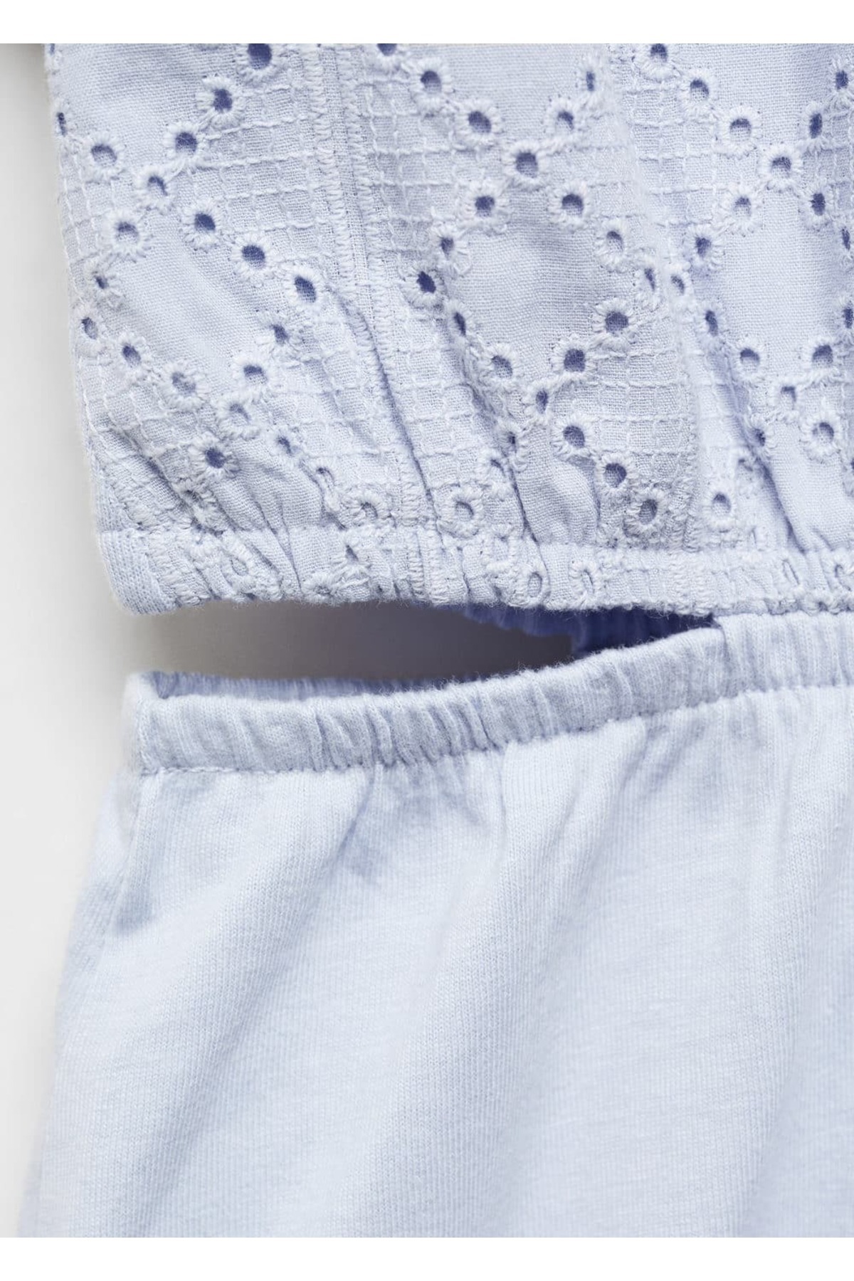 لباس مجلسی دخترانه آبی منگوMANGO Kids | 67026023 اورجینال - تصویر 5