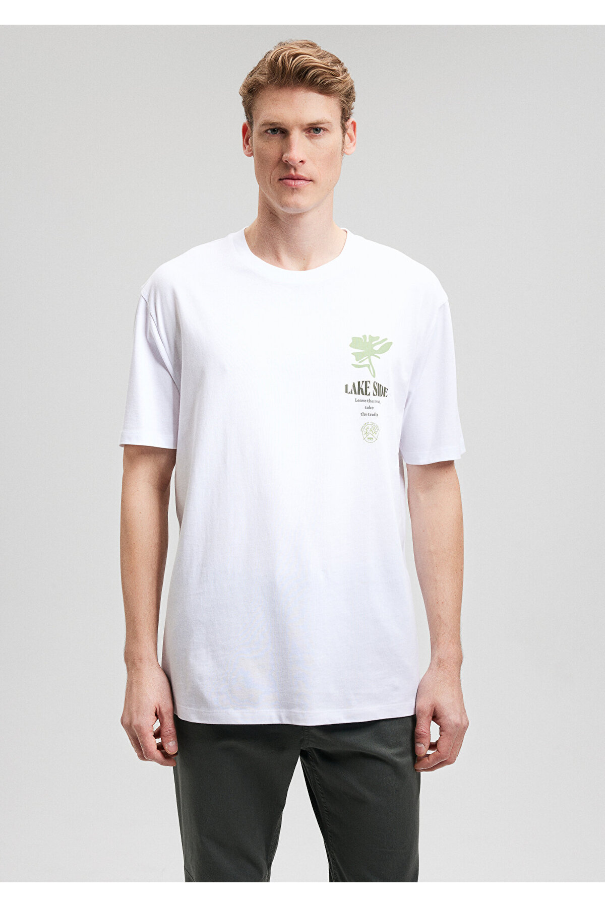 تیشرت مردانه صورتی ماوی | 612021 اورجینال - تصویر 4