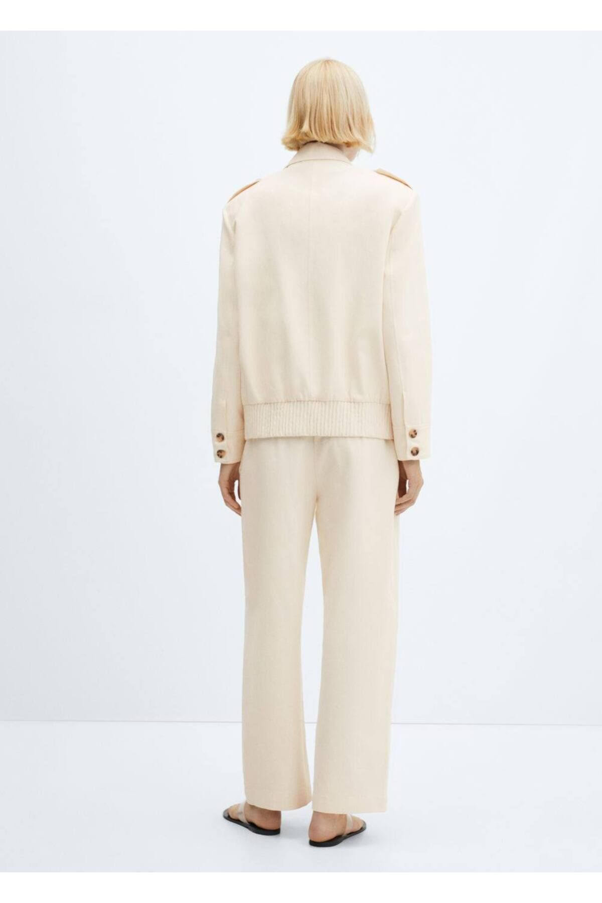 MANGO Woman-Jacket with Pockets and Buttons 4