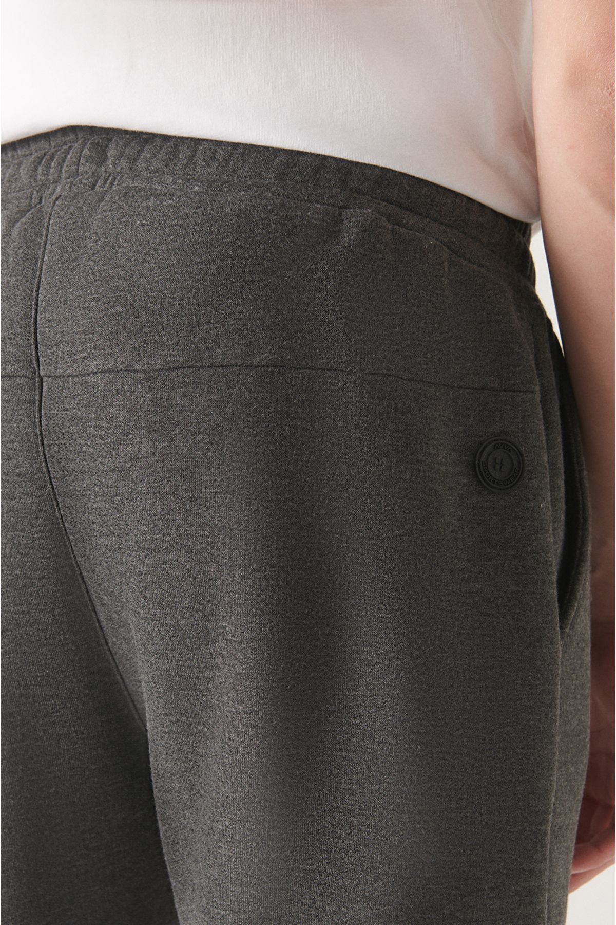 Erkek Antrasit Parçalı Regular Fit 3 Iplik Jogger Eşofman Altı A22y3430