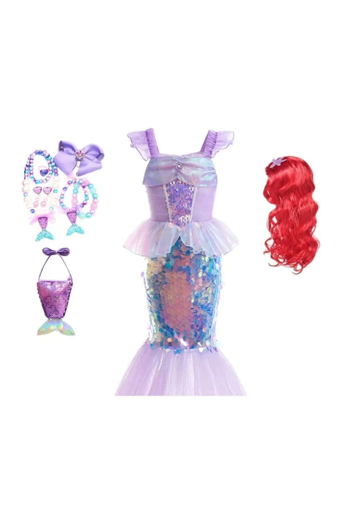 Mermaid Wig Costume Set (VIDEO)