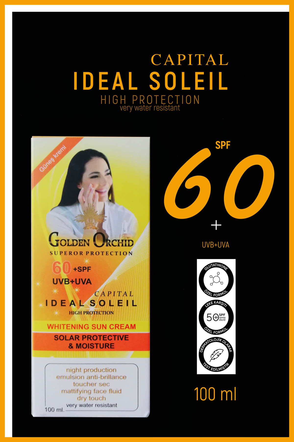 Golden Orchid Güneş Kremi 60spf (100ML)