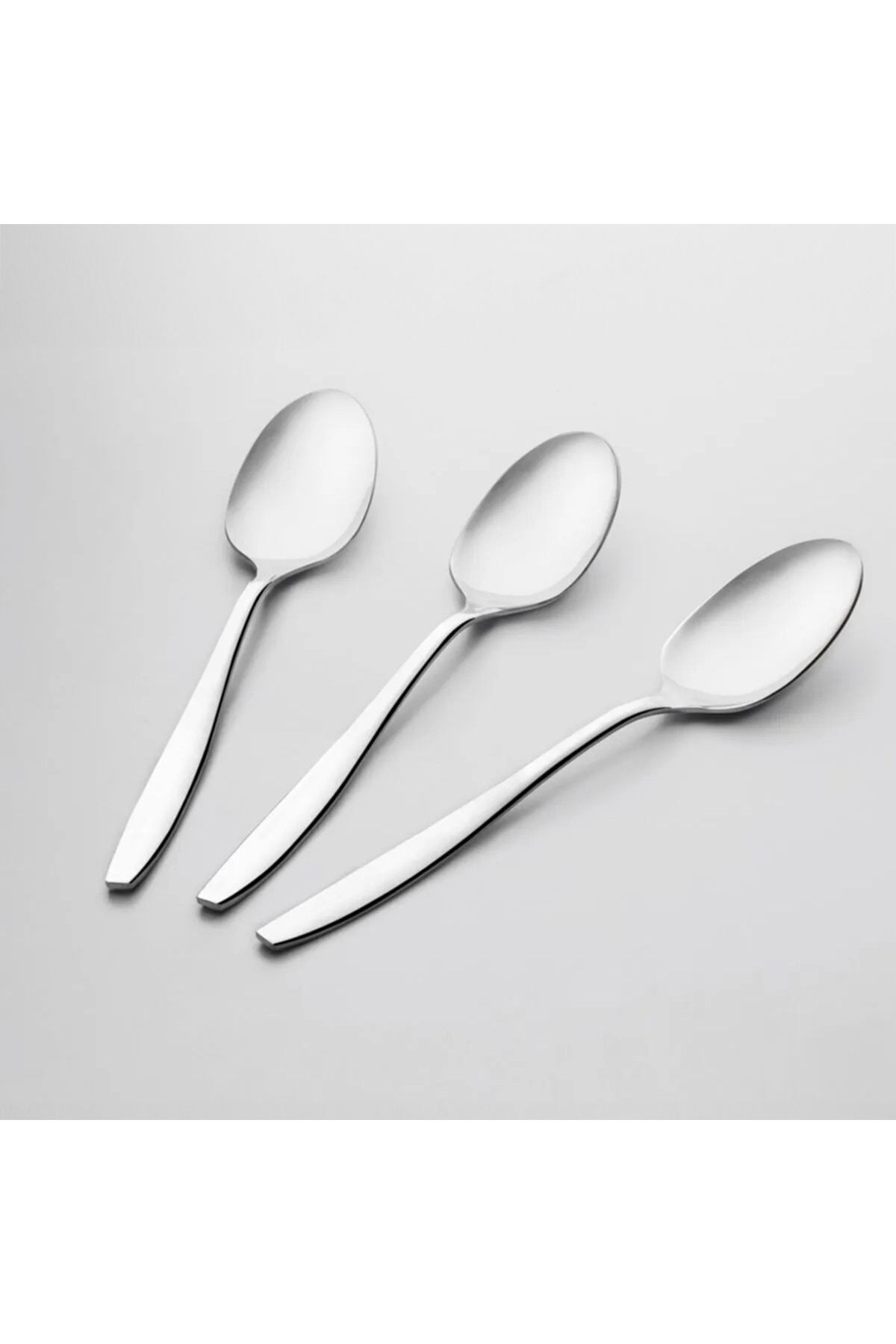 Nehir-Sahra Plain 18/10 Stainless Steel Dinner Spoon Set 12 Pieces 1