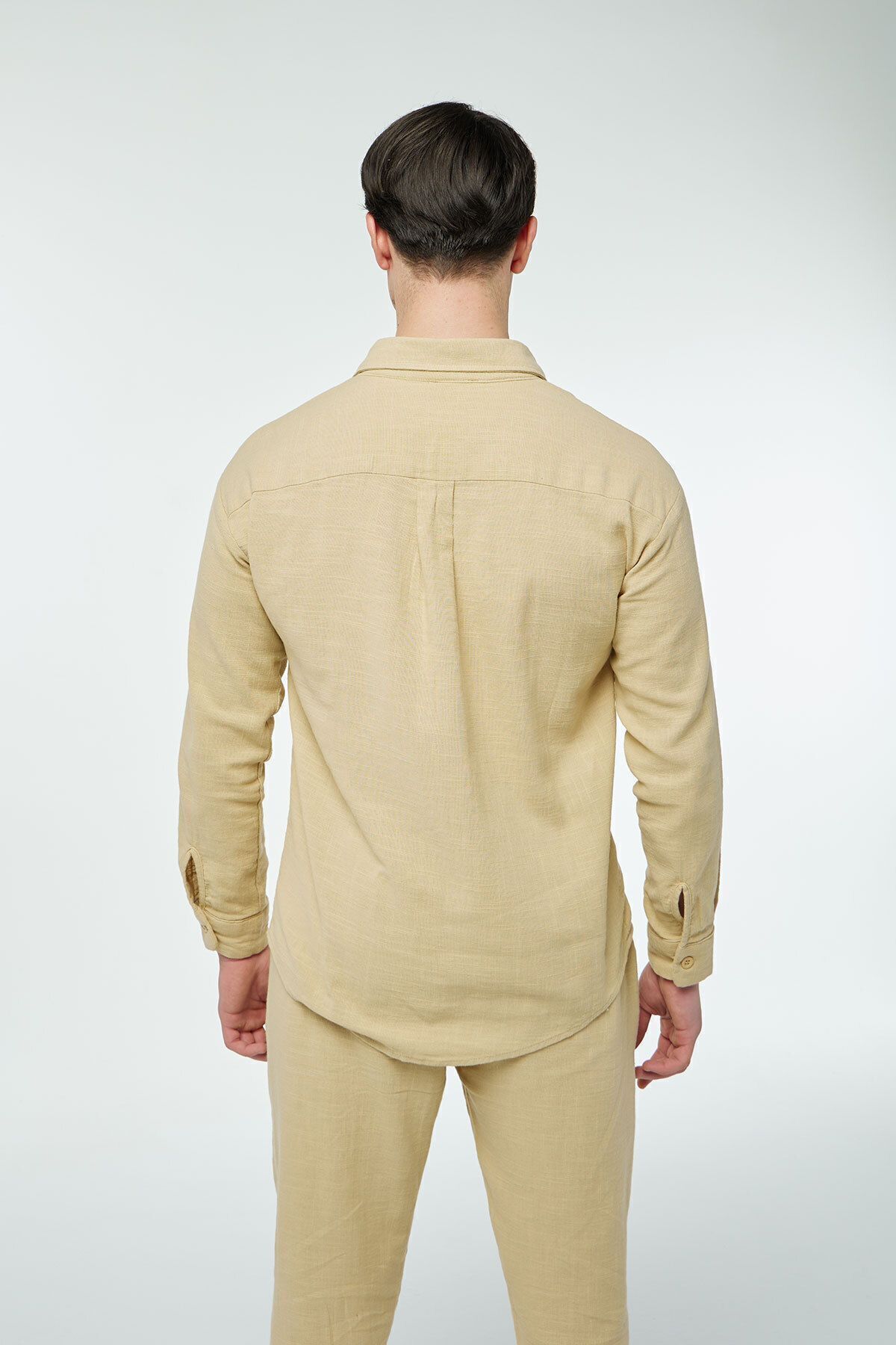 Quagga-Men's Summer Cotton Linen Set - Stylish and Comfortable Shirt and Pants Set 4