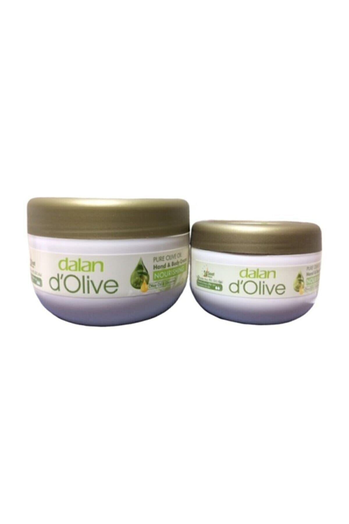 کرم مغذی روغن زیتون D'olive 300 میلی لیتر + کرم 150 میلی لیتر Dalan