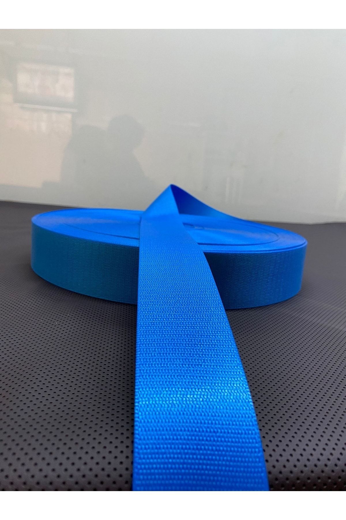 Güleç Oto Dizayn Renkli Emniyet Kemeri 12 Metre 4 Kemer Için(mavi)