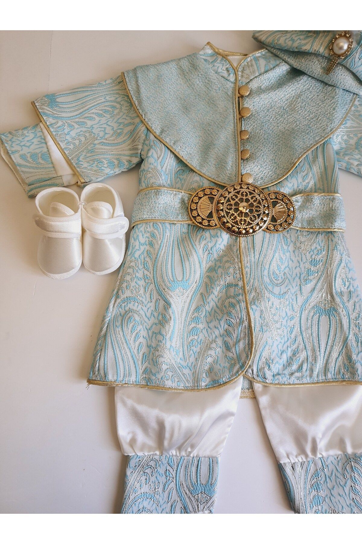 PİLEKİ BABY ( PATİKLİ ) 0 6 AY VE 1 YAŞ SÜNNET MEVLÜT KIYAFETİ , SÜNNETLİK MEVLÜTLÜK ŞEHZADE BEBEK HEDİYELİK fotoğrafı 6 (önizleme)