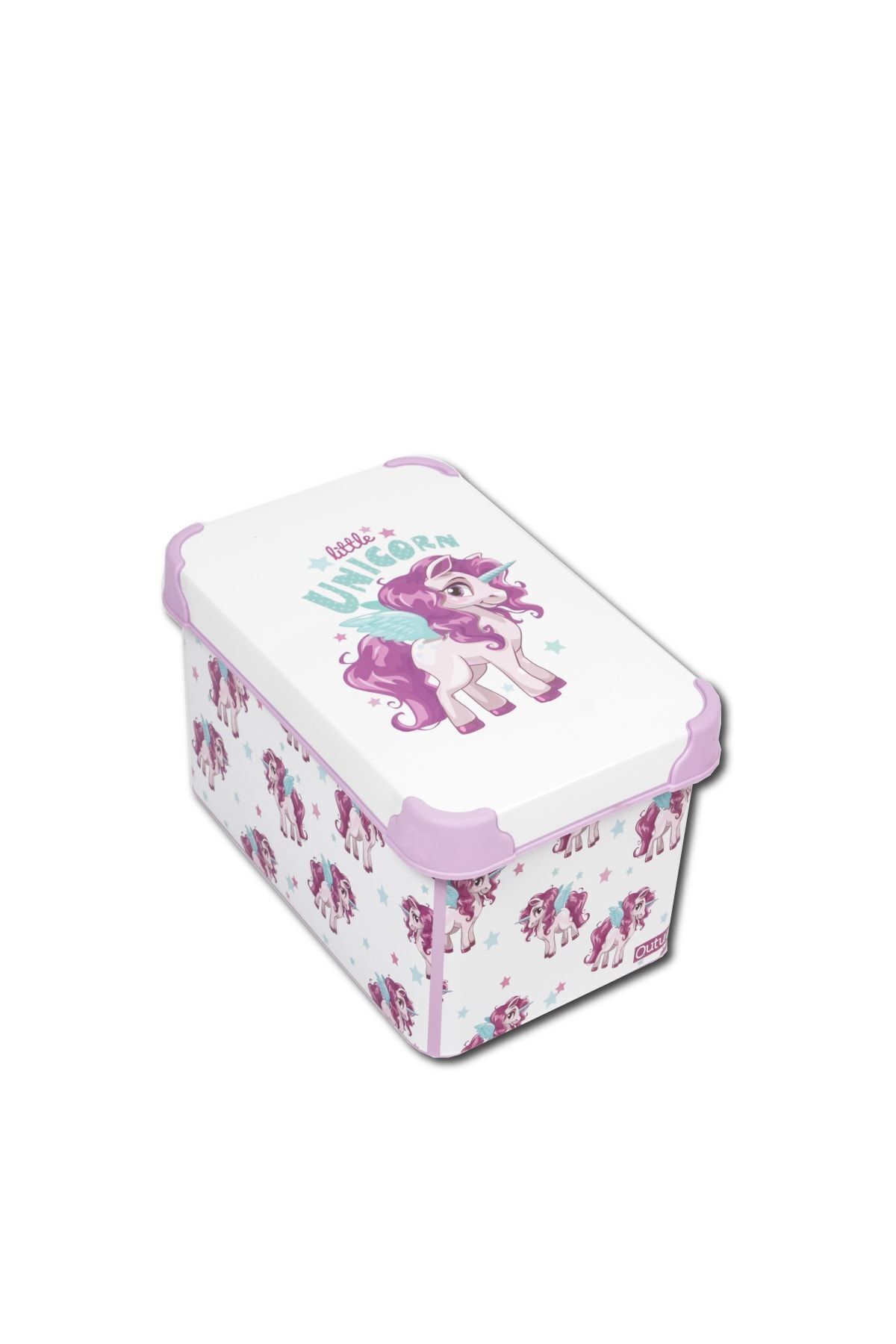 QUTU-Unicorn Patterned 3 Piece Decorative Storage Box Set - Style Box 3