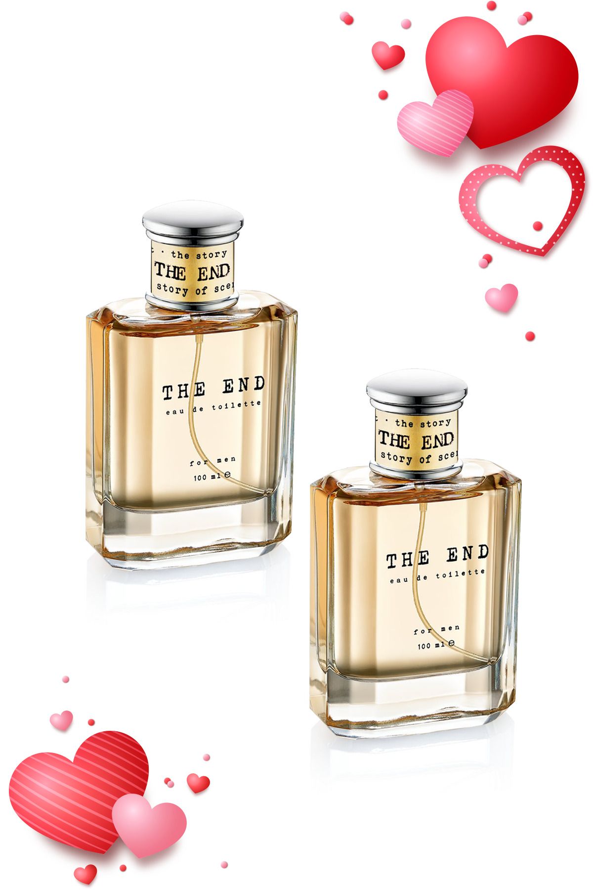 Sevgililer Günü Özel Edt Erkek Parfüm Seti 100  ml X 2 Adet - 4