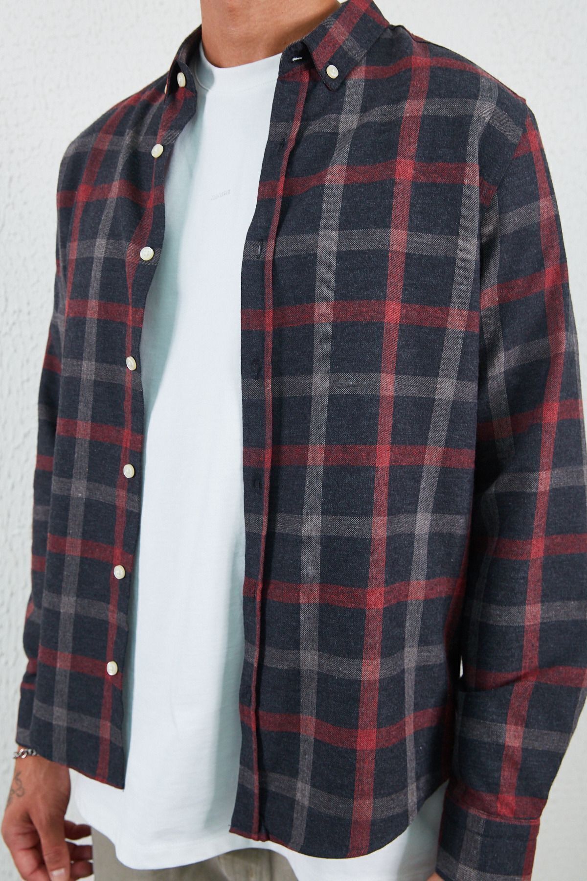 پیراهن مردانه مشکی MAN EDITION | EE100127643 اورجینال - تصویر 4