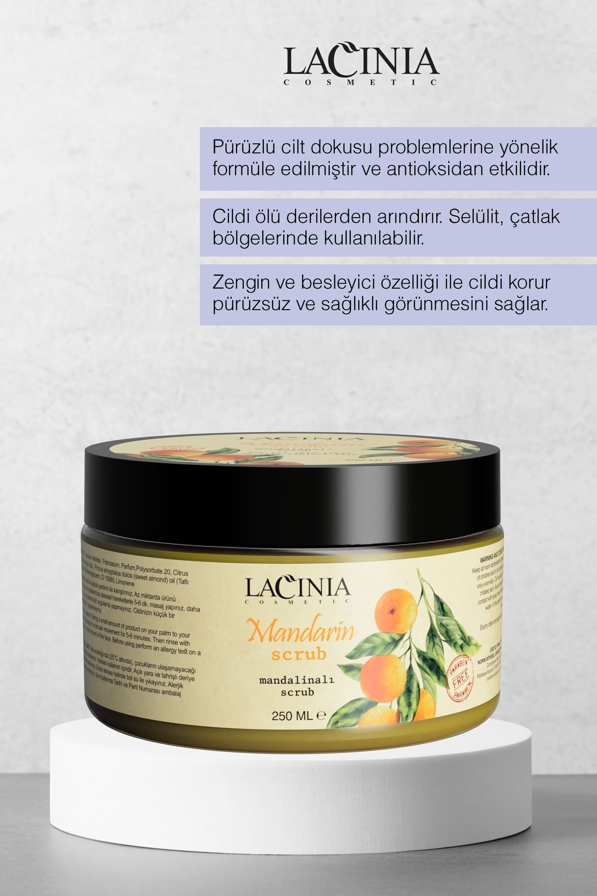 اسکراب نارنگی 250 میلی لیتر Lacinia