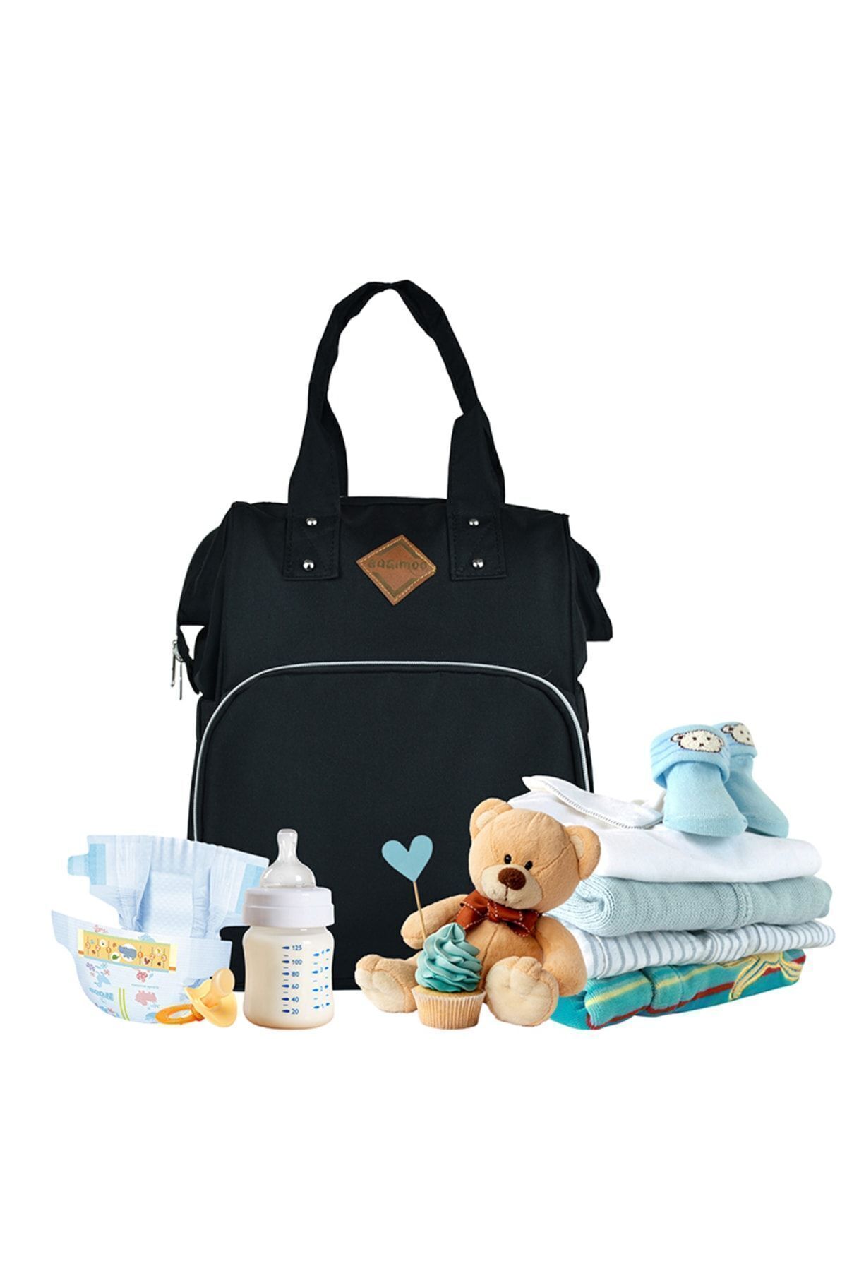 Bagimoo Anne Bebek Bakım Sırt Çantası Biberon Termoslu Sıvı Geçirmez Bebek Çantası fotoğrafı 2 (önizleme)