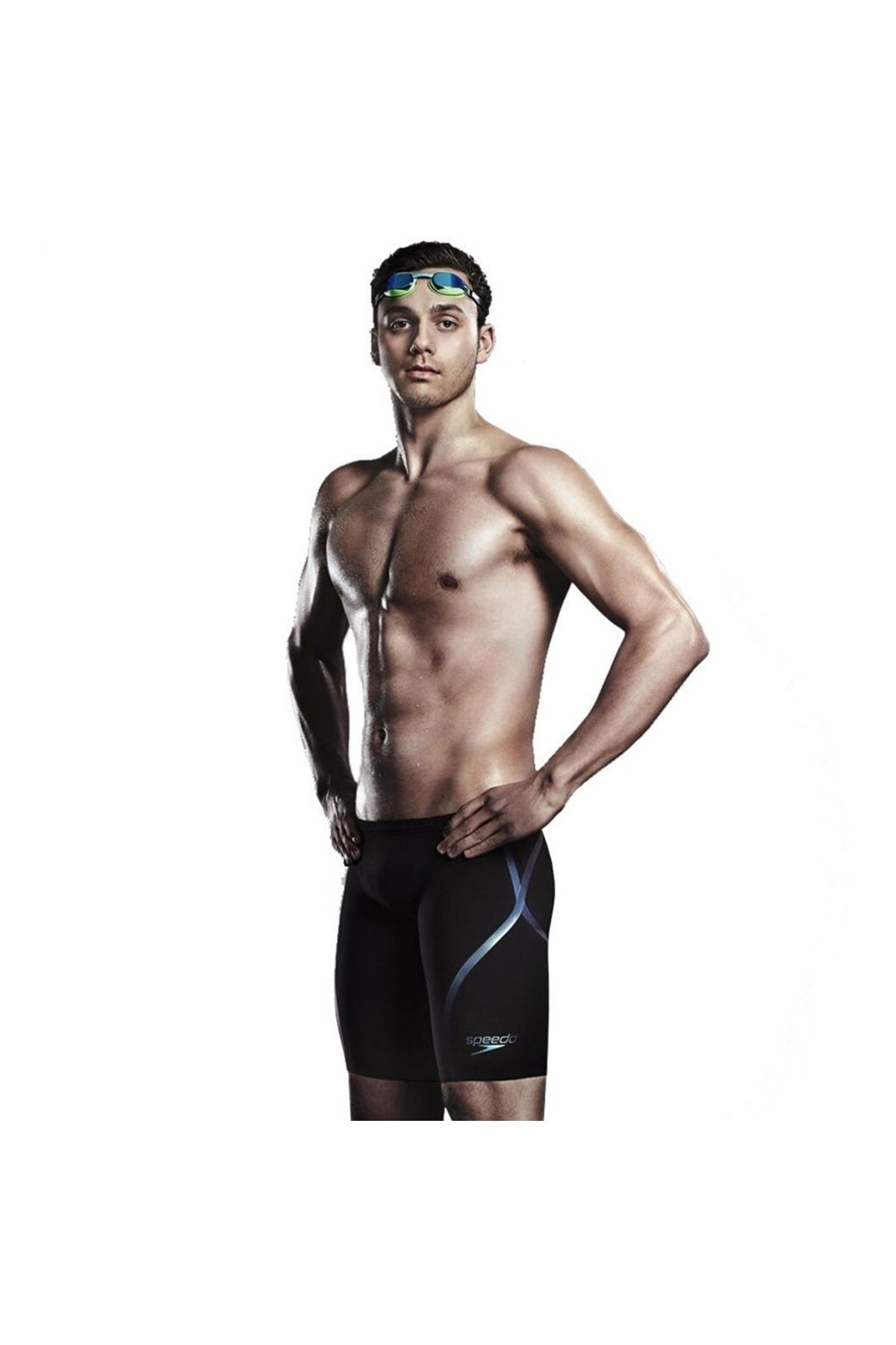 SPEEDO-Men's Black Racing Swimsuit Lzr Racer X Jammer 4