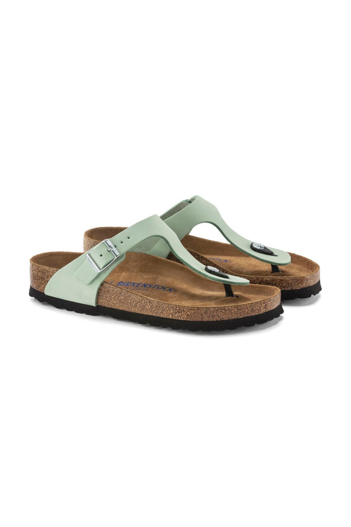 دمپایی بیرکن استاک زنانه اوا سبز  راسته      لباس خانگی | Birkenstock 1023973 DE - تصویر 4