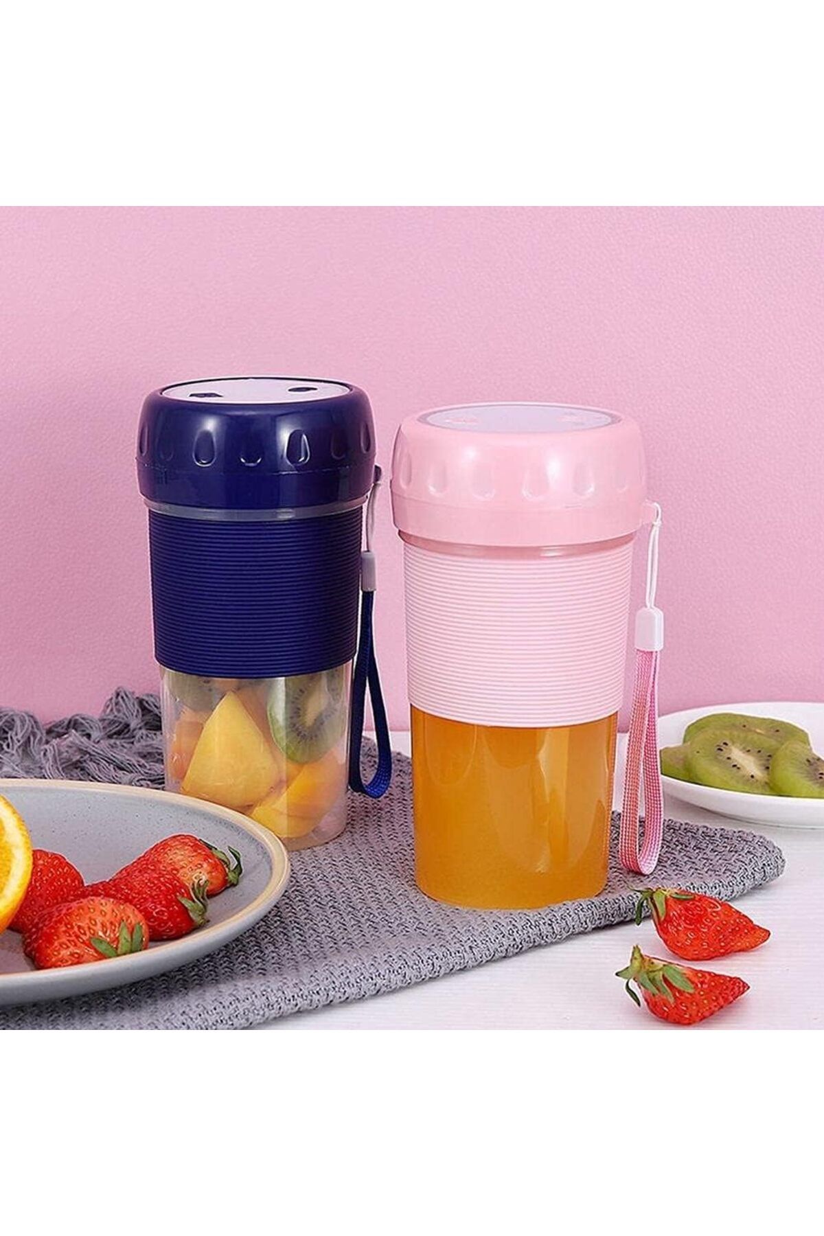 Generic-Fruit Juicer Machine USB Electric Fruit Juicer Mini Juicer Household Portable Juicer Food Processor 7
