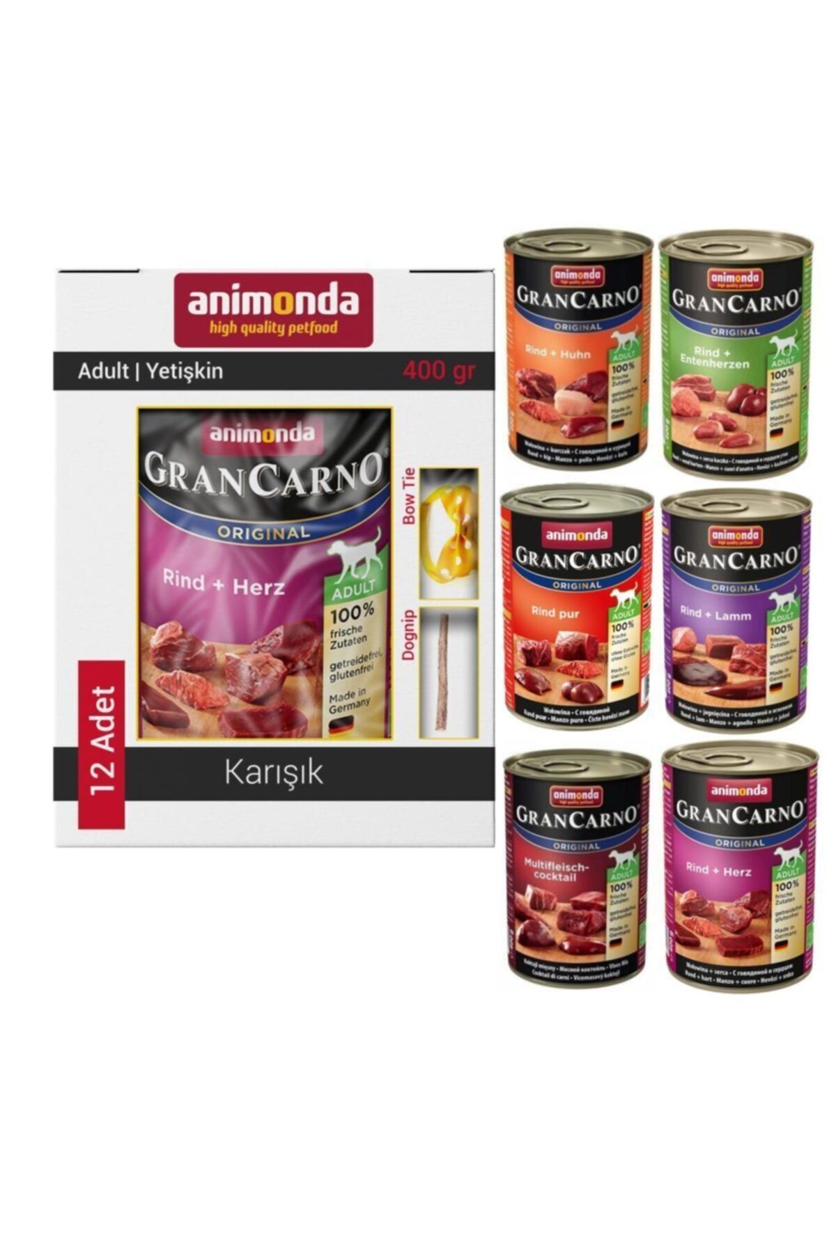 Animonda Grancarno Karışık Köpek Konservesi 12x400 gr