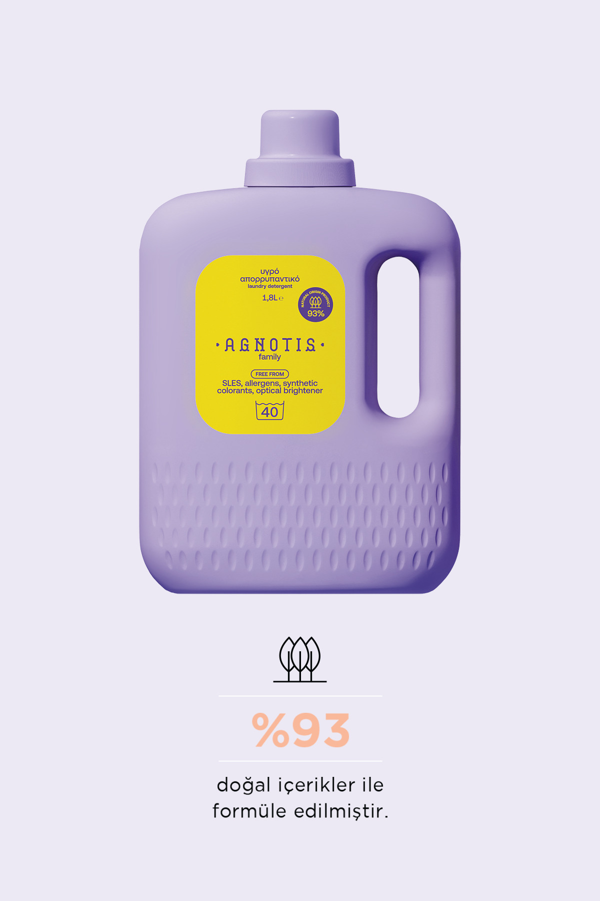 Agnotis Baby Doğal İçerikli Çamaşır Deterjanı 1800 ml fotoğrafı 2 (önizleme)