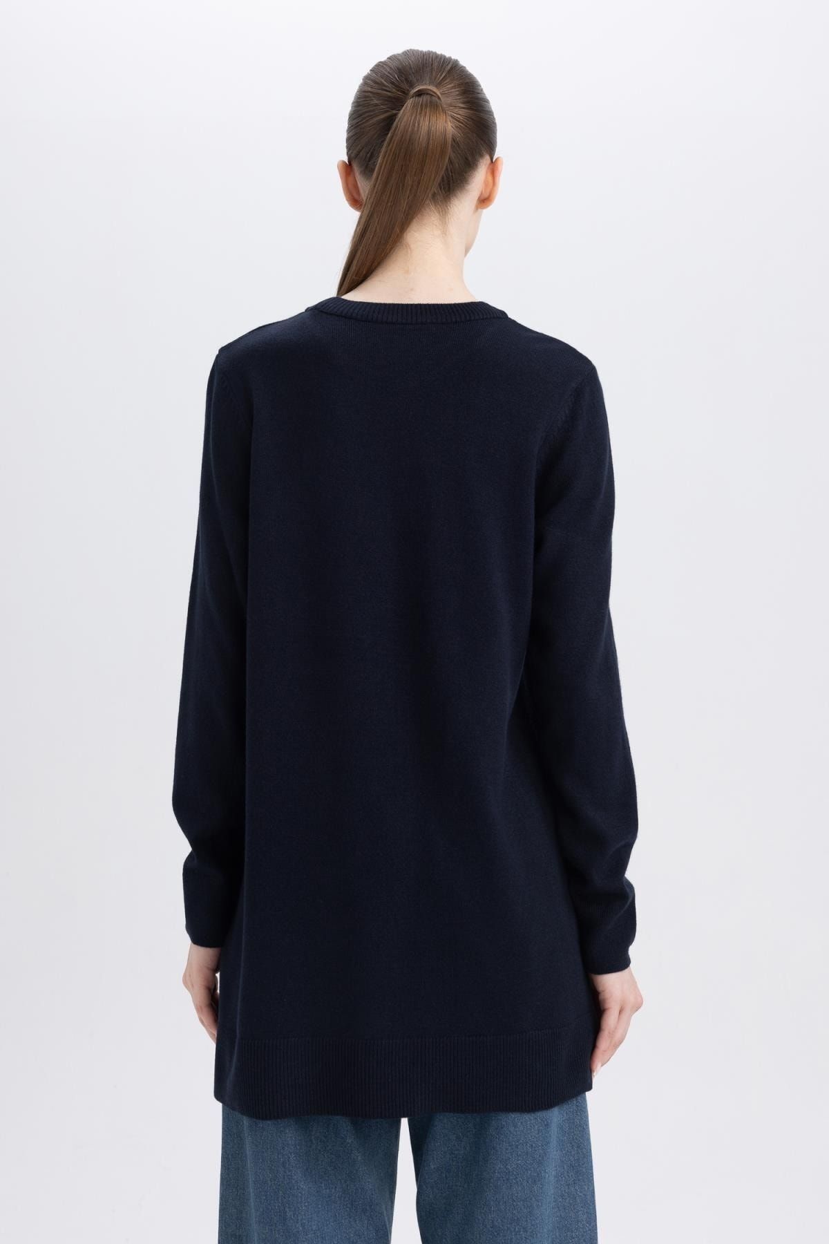 DeFacto-Tunika s Crew Neck Regular Fit H3431az23wn 6