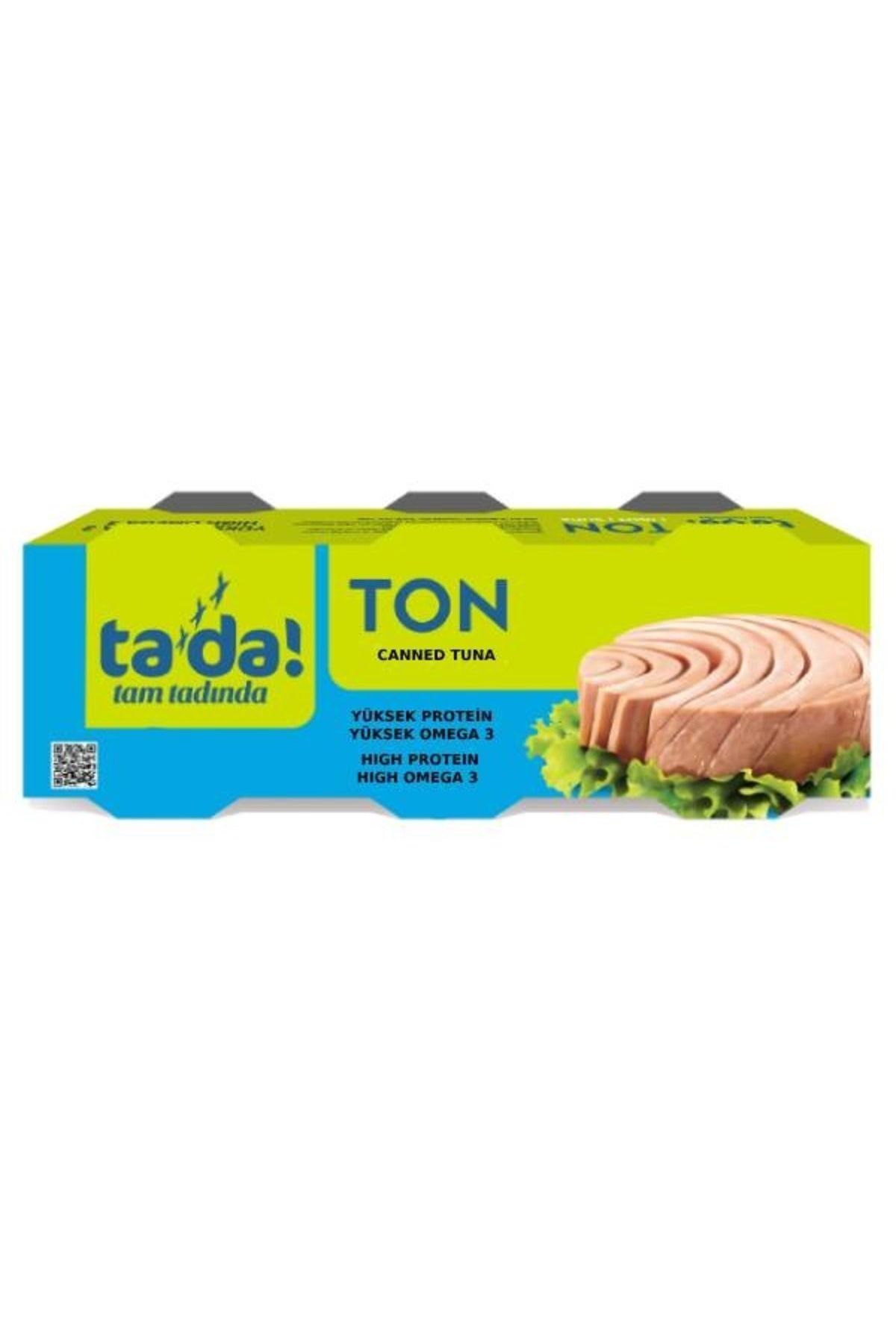 Tada Ayçiçek Yağlı Ton Balığı Konservesi 3x75 Gr