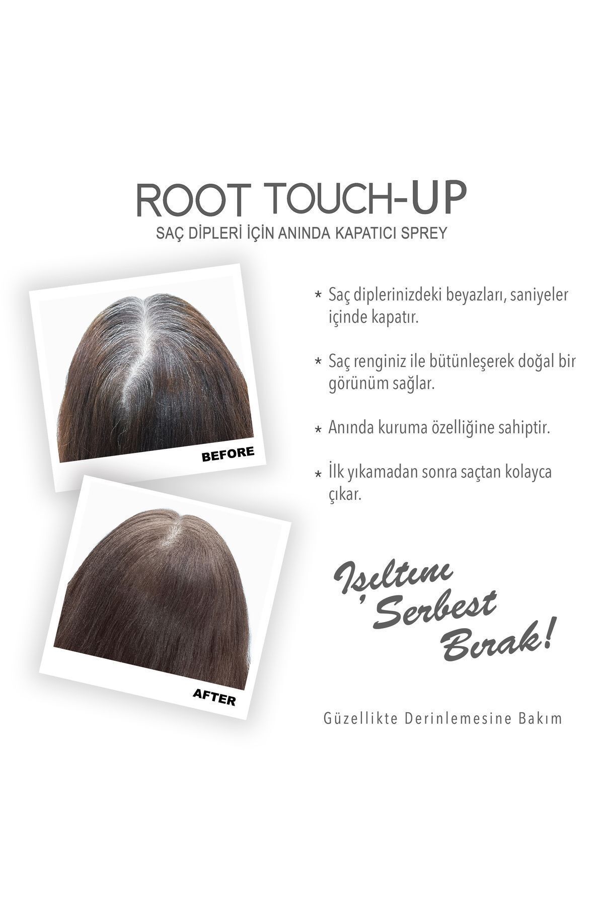 رنگ مو نارنجی مردانه و زنانه Root Touch Up 2 قطعه مجموعه برای قسمت های پایین موهای ashy krural اسپری فوری 75 میل Root Touch-Up