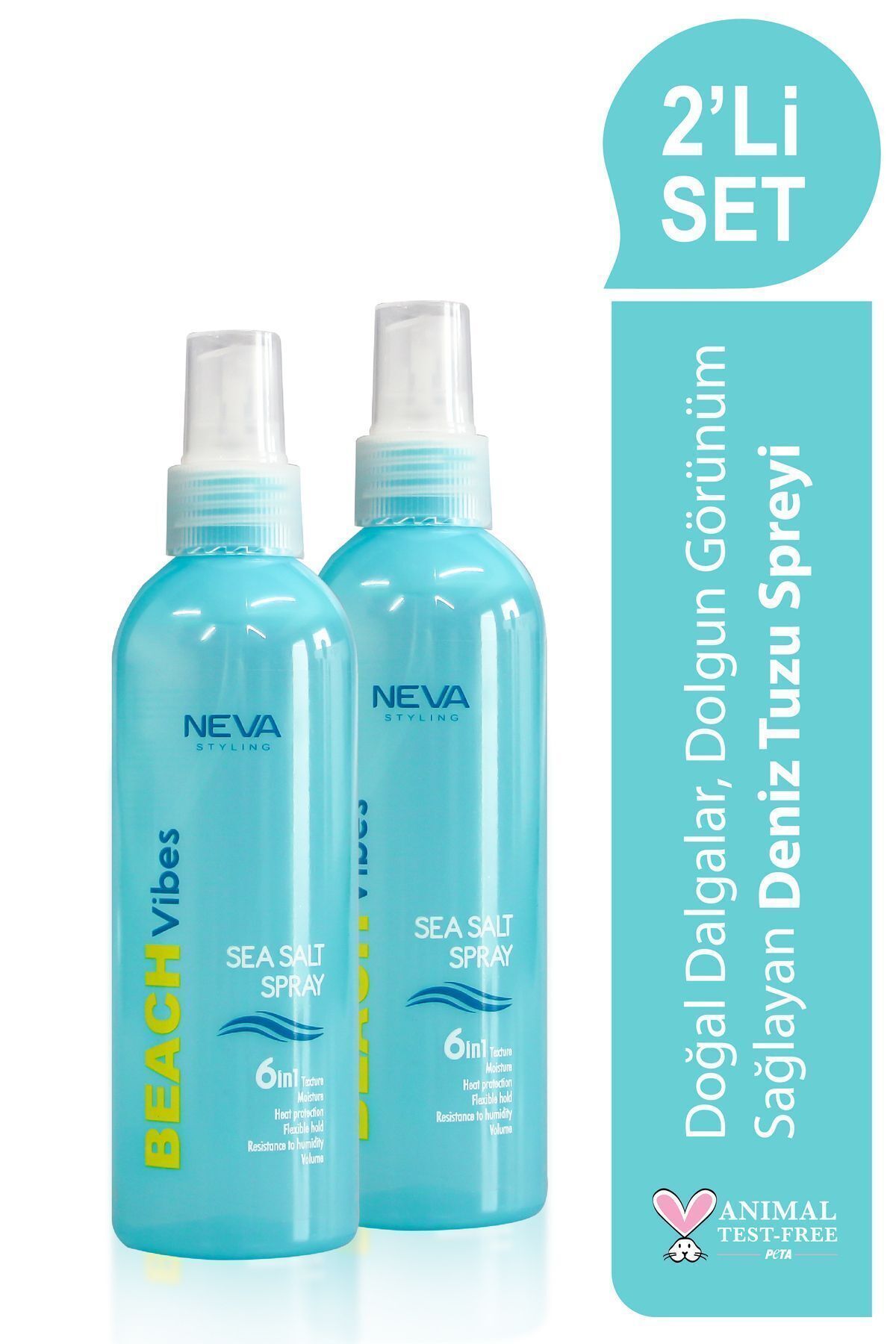Neva Styling 2'Lİ SET BEACH Vibes SEA SALT Sprey (200ml X 2 adet) — OTR242 NSTYLING SEA SPREY