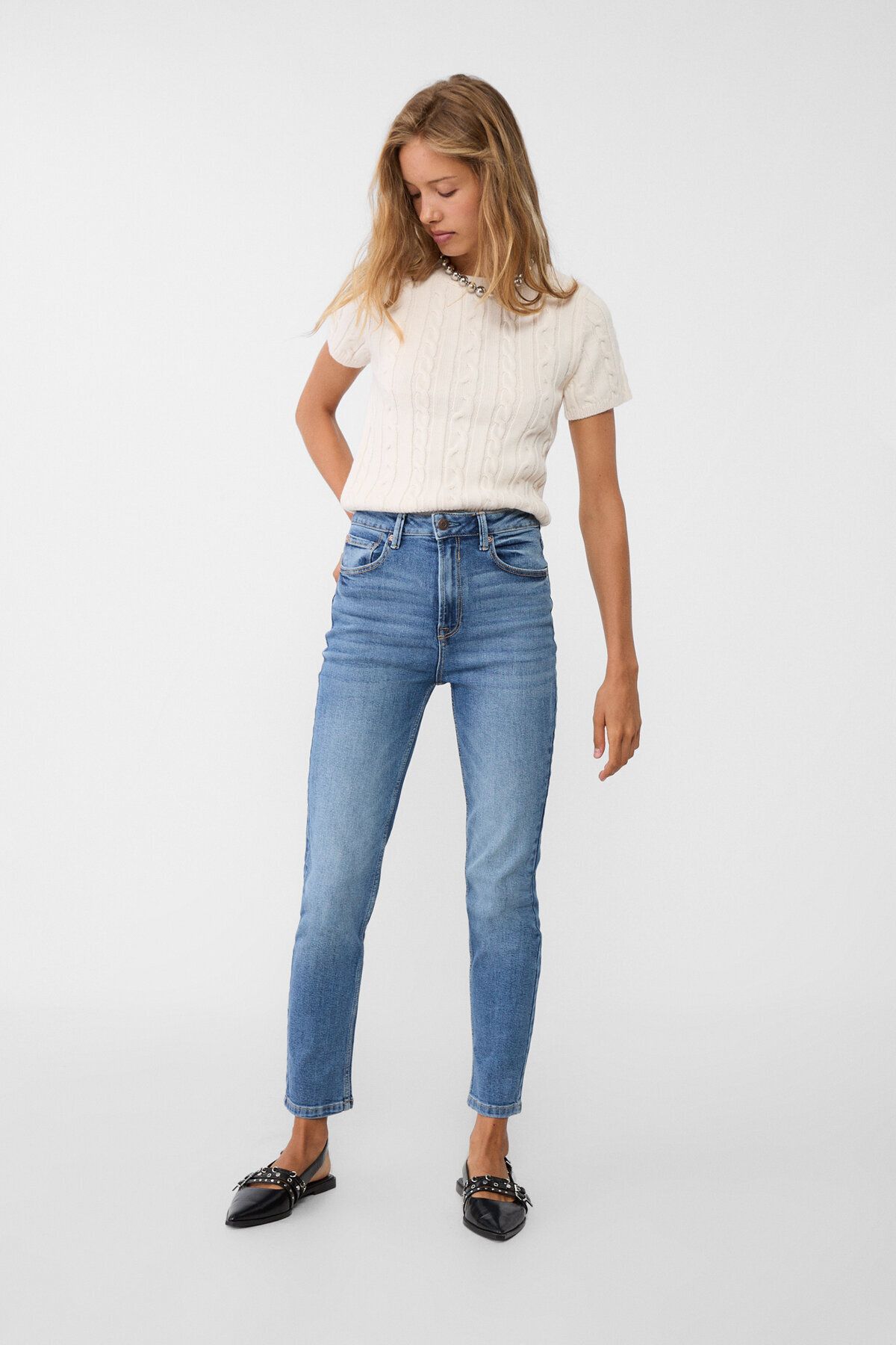 Stradivarius 1465 Slim Fit Mom Jean Fiyat Yorumlar Trendyol