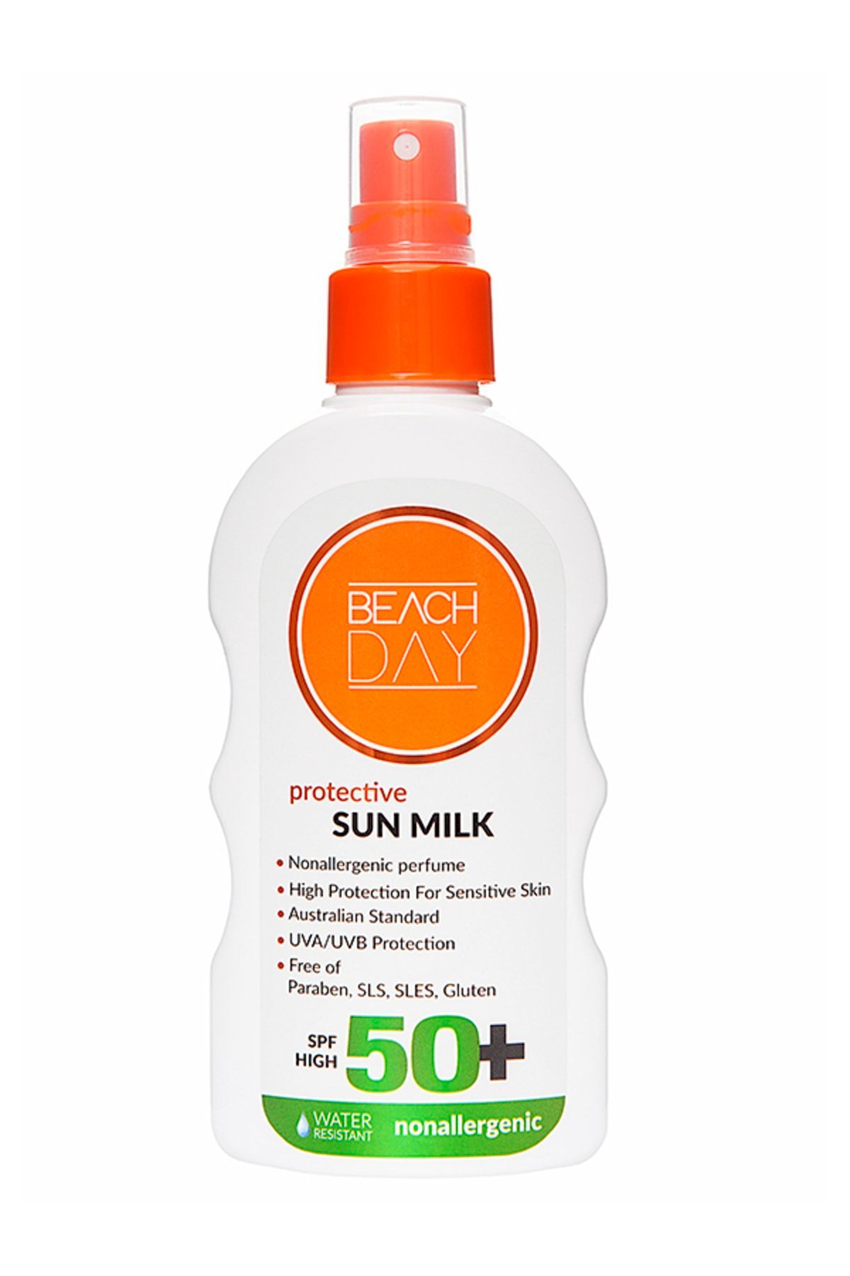 BEACH DAY Koruyucu Süt Losyon 50 (ALERJİ) 150 ml 8699375047981 fotoğrafı 2 (önizleme)