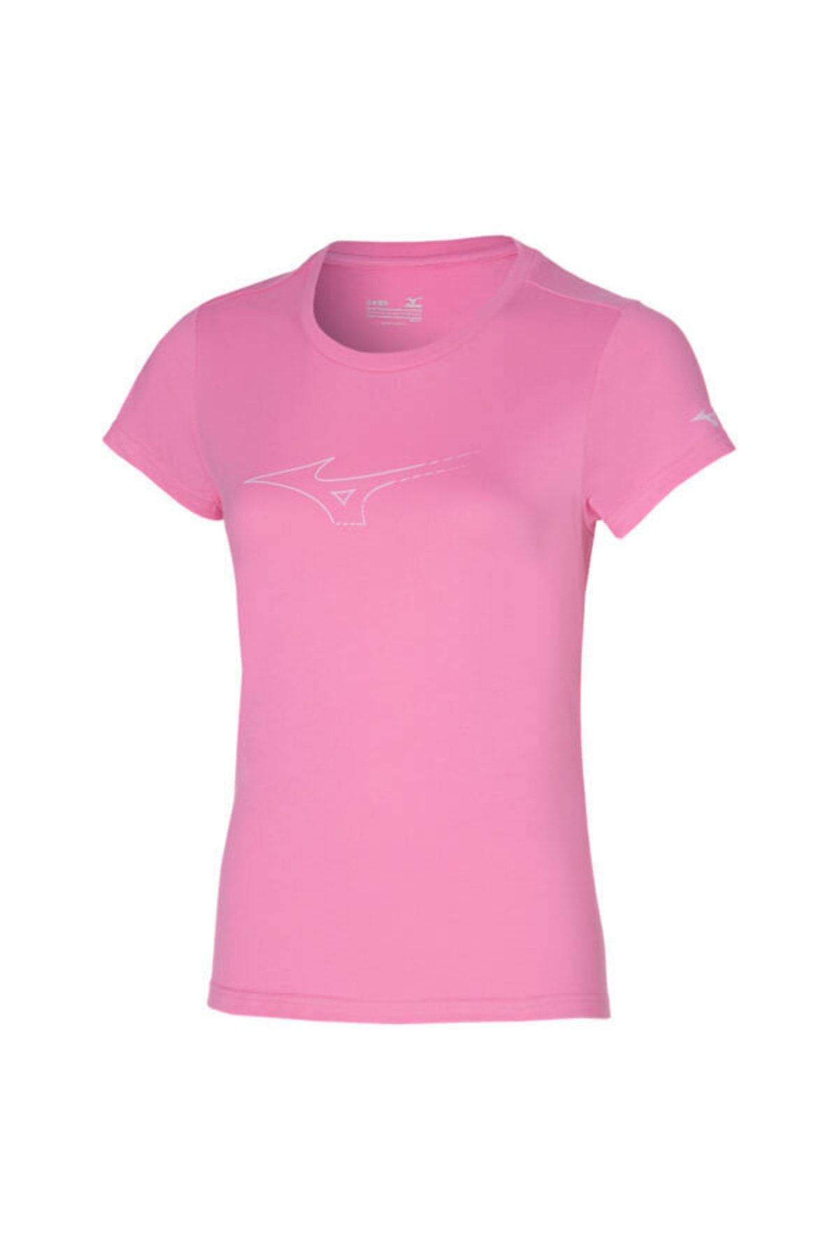 تی شرت ورزشی صورتی زنانه Athletic RB t shirt Pink Mizuno