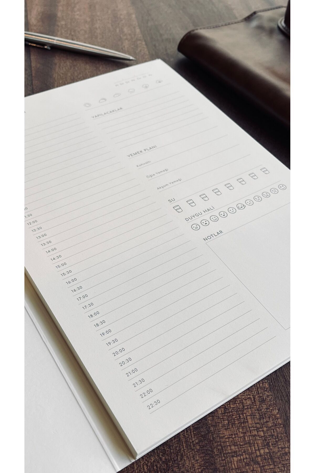 Fark Tanıtım-A4 Undated Daily Planner - 60 Sheets with cover 6