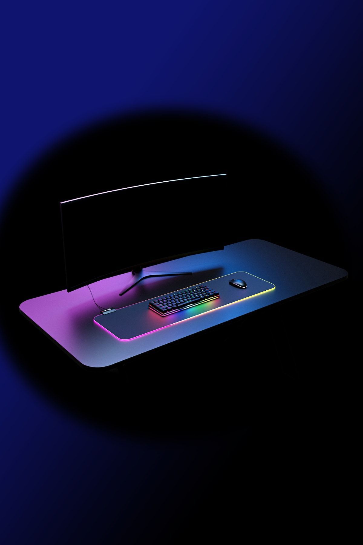 Pulsar Mp-22 Siyah 300*800*3mm Rgb Ledli Gaming Mouse Pad Xl Mouse Pad Tam Boy 5