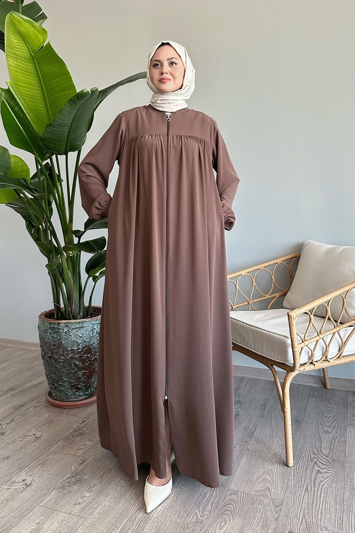 InStyle-Medina Silk Maro Deschis Plis Ferace 3
