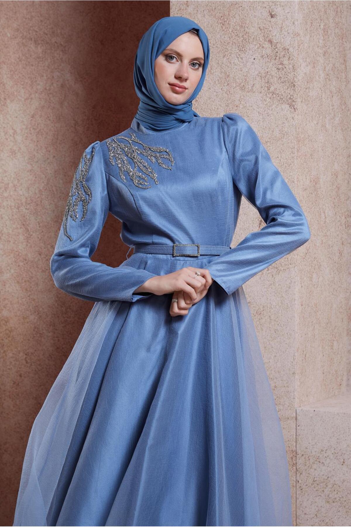 مانتو ابایا زنانه آلوینا | 22YABL0050226 Alvina - Image 2