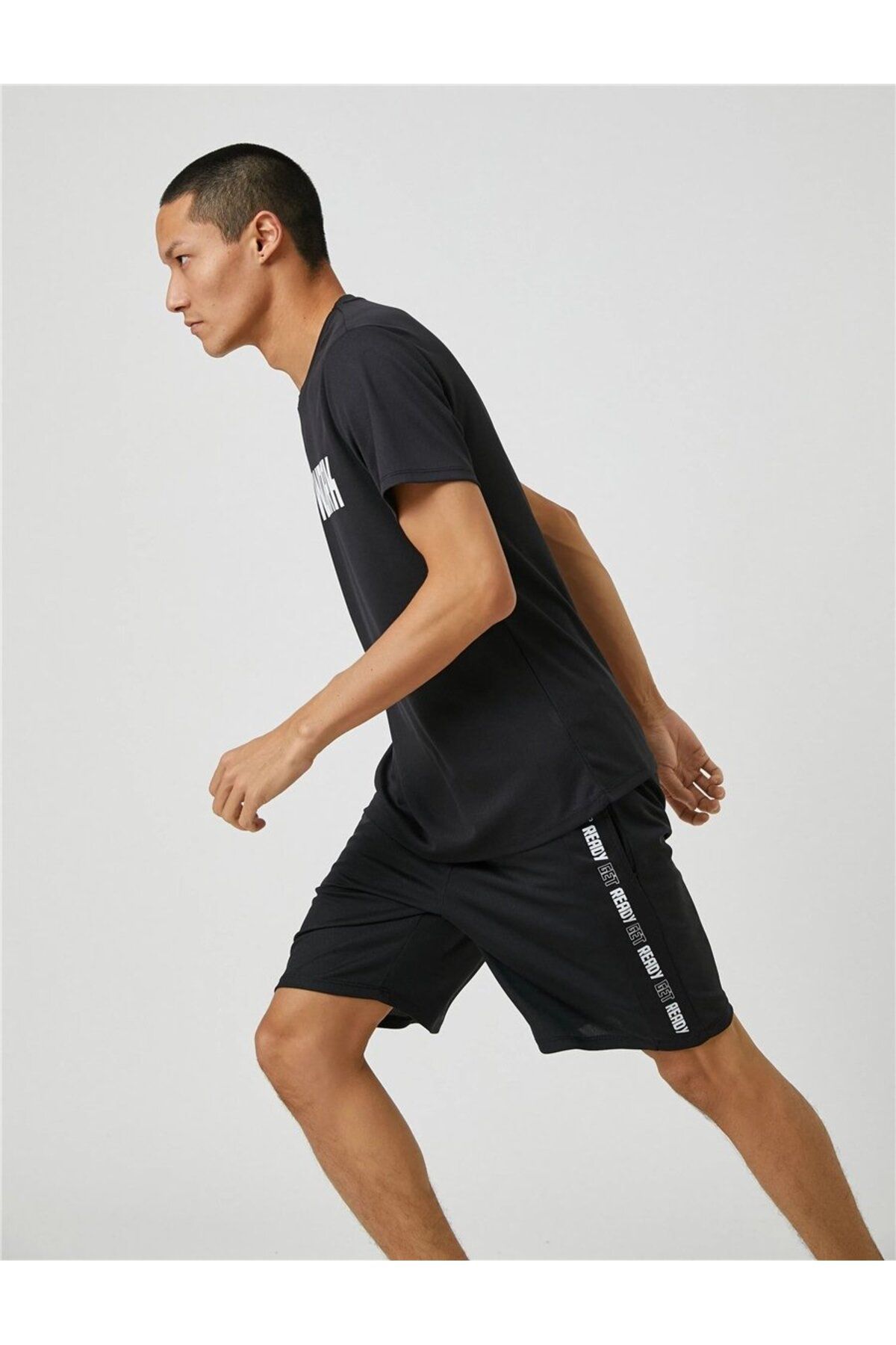 3sam40001nk Siyah 999 Erkek Polyester Jersey Short