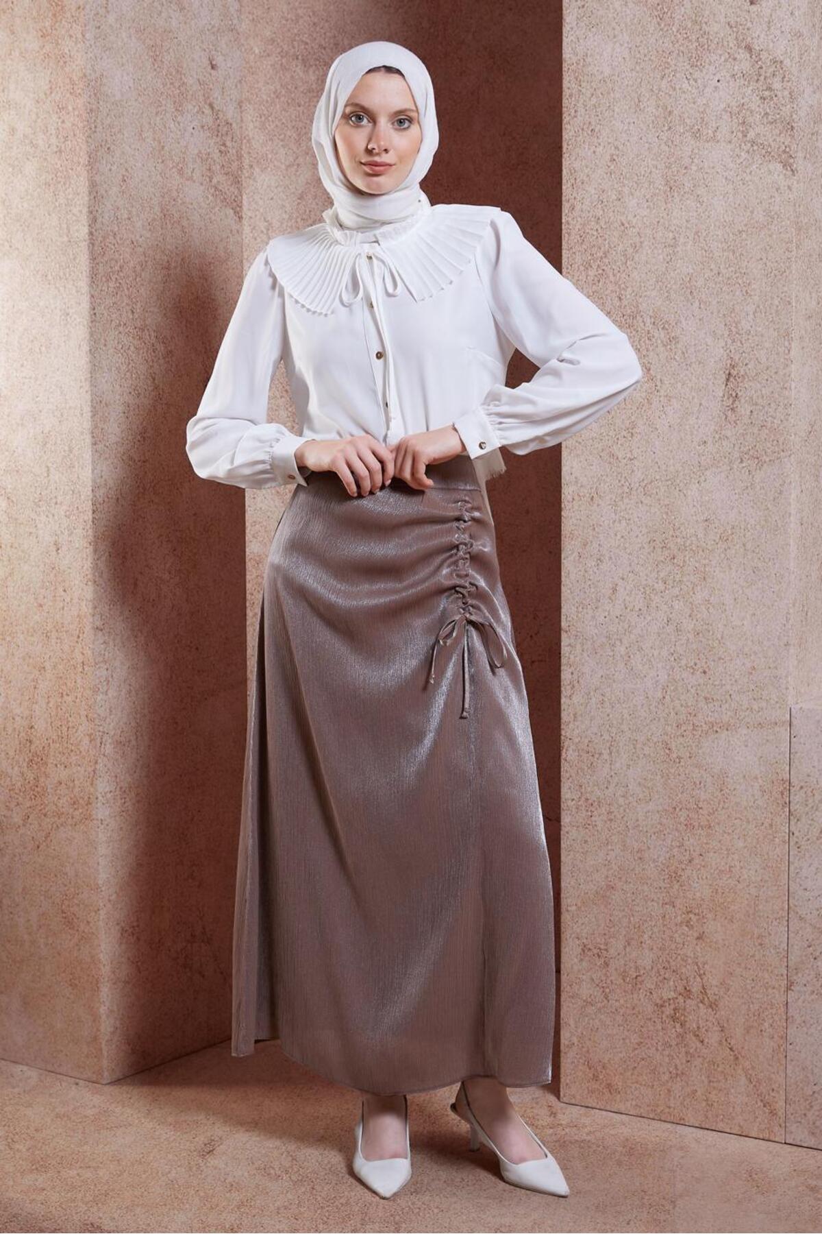 دامن زنانه آلوینا | 24YETK0060565 Alvina - Image 4