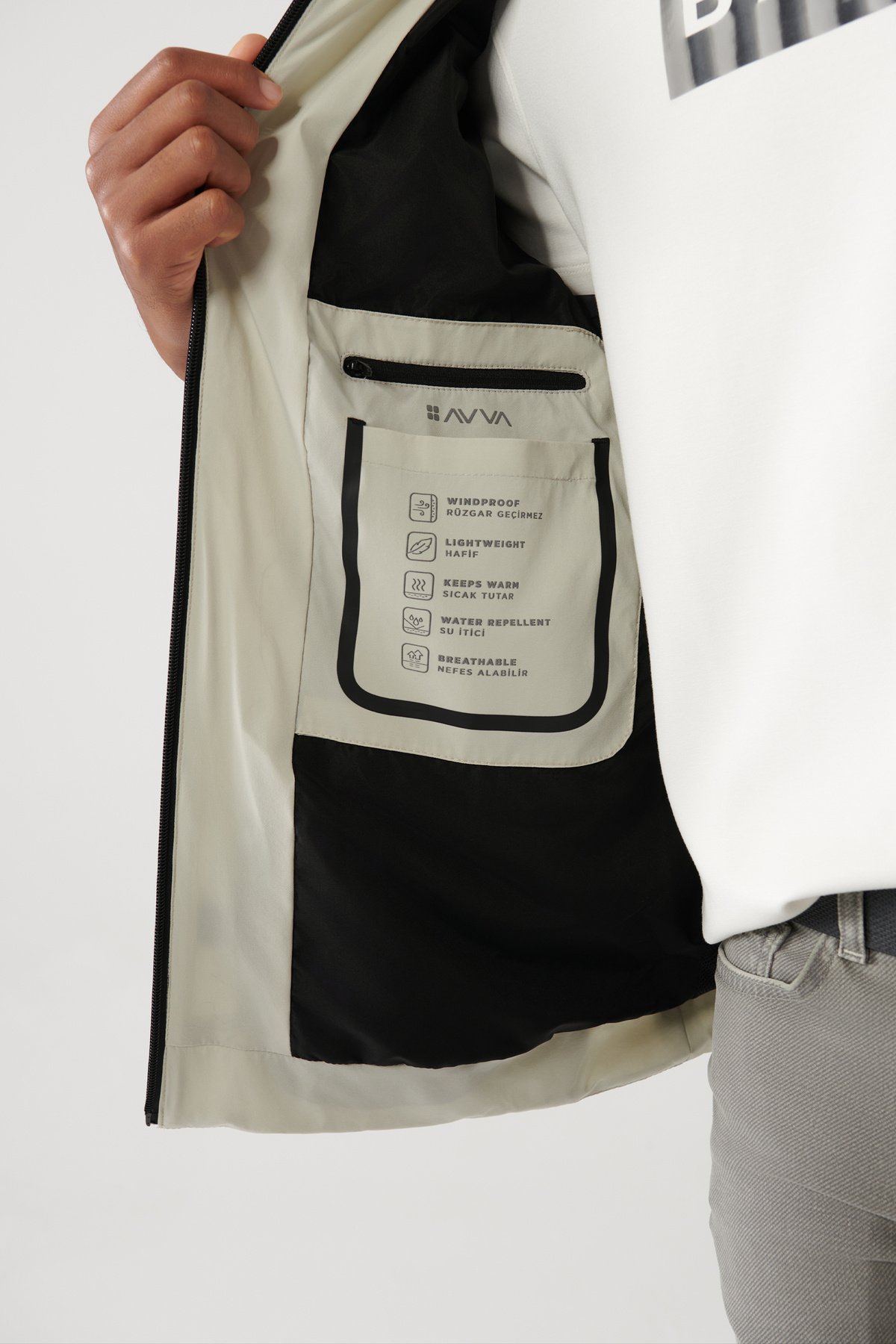 کاپشن مردانه آوا | A41Y6023 Avva - Image 5