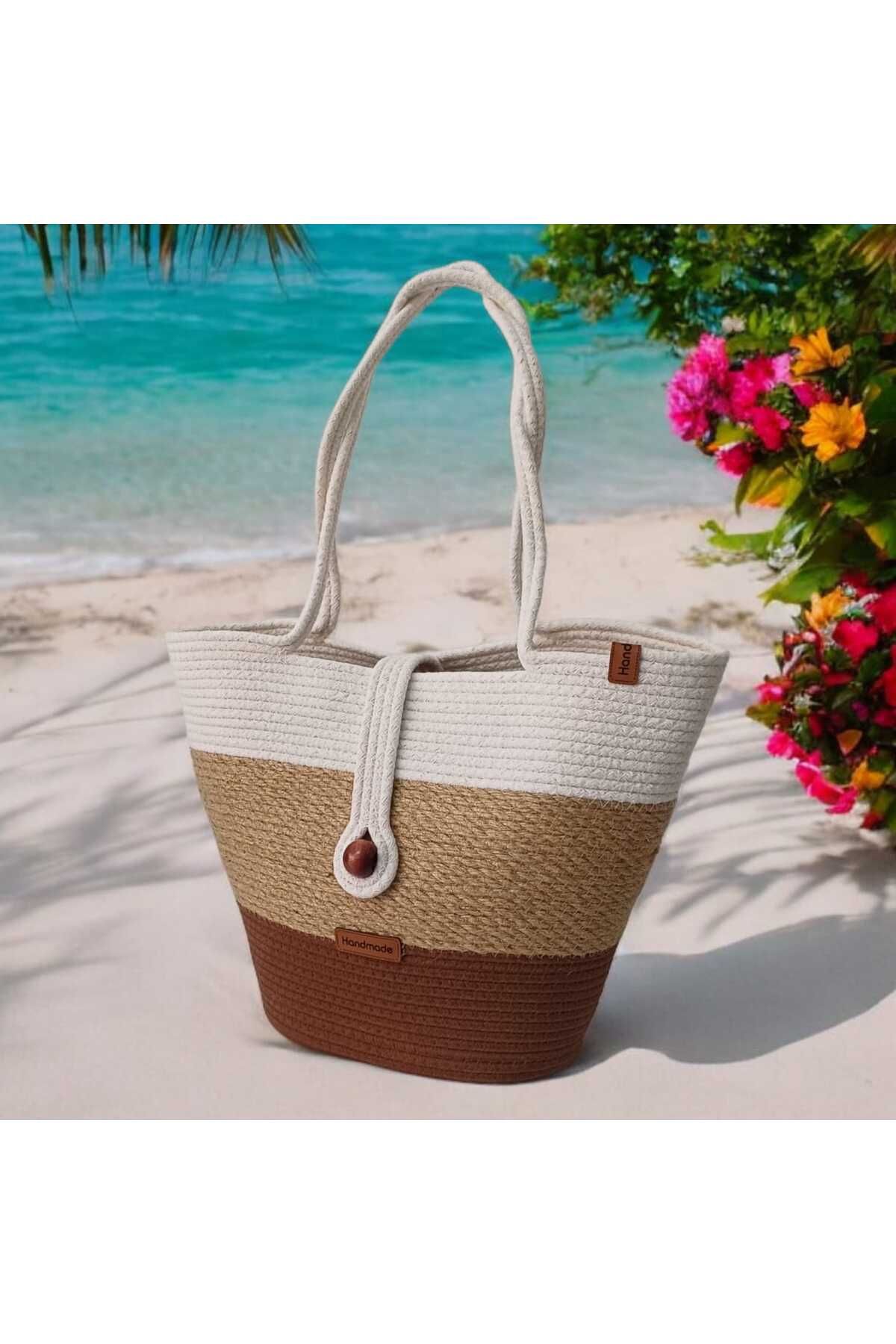 Hediyeninellitonu Handmade Straw Bag Mini Beach Bag Custom Design Women s Beach Bag Trendyol