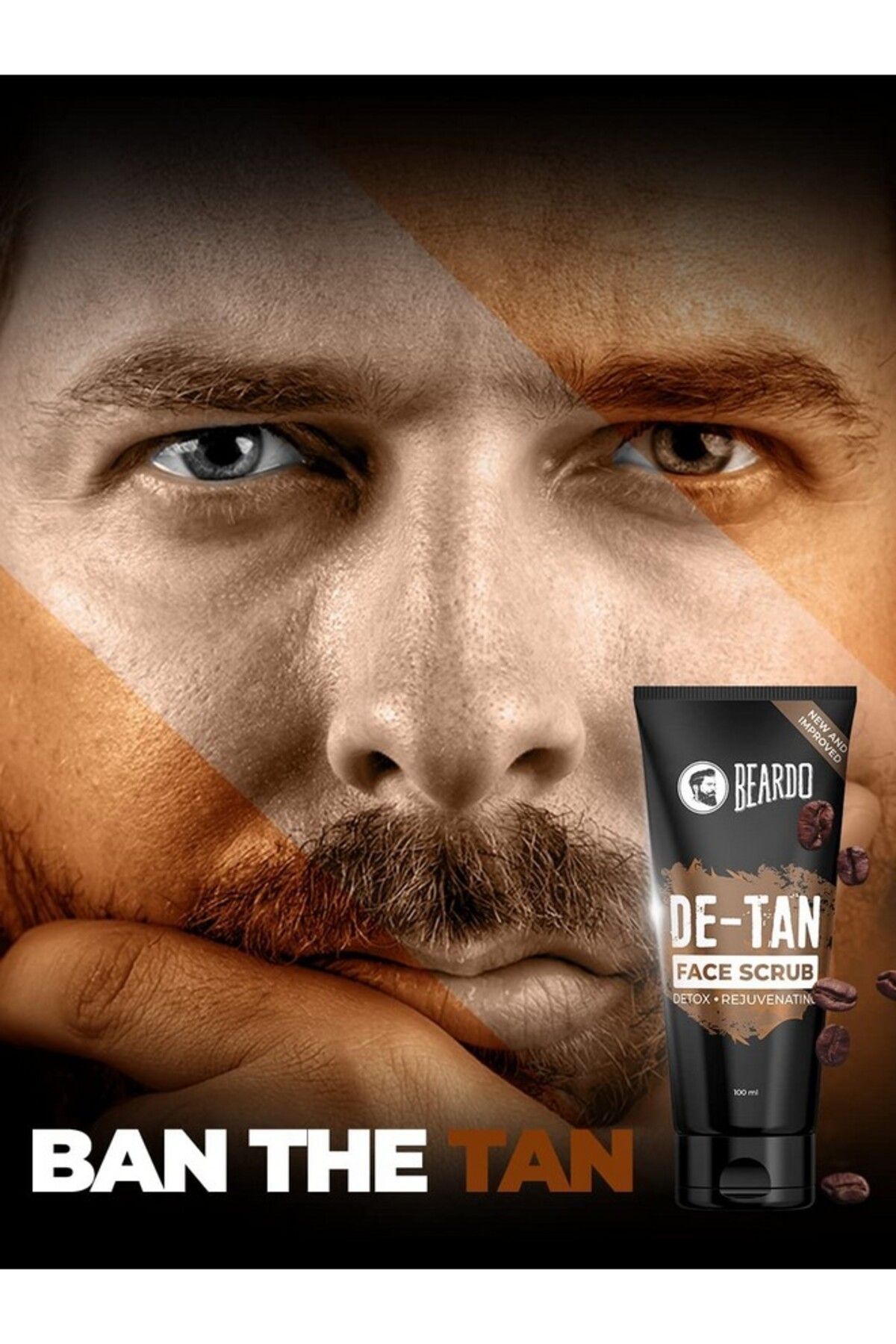 BEARDO-DeTan Face Scrub for Men Improved Version (100 g) 3