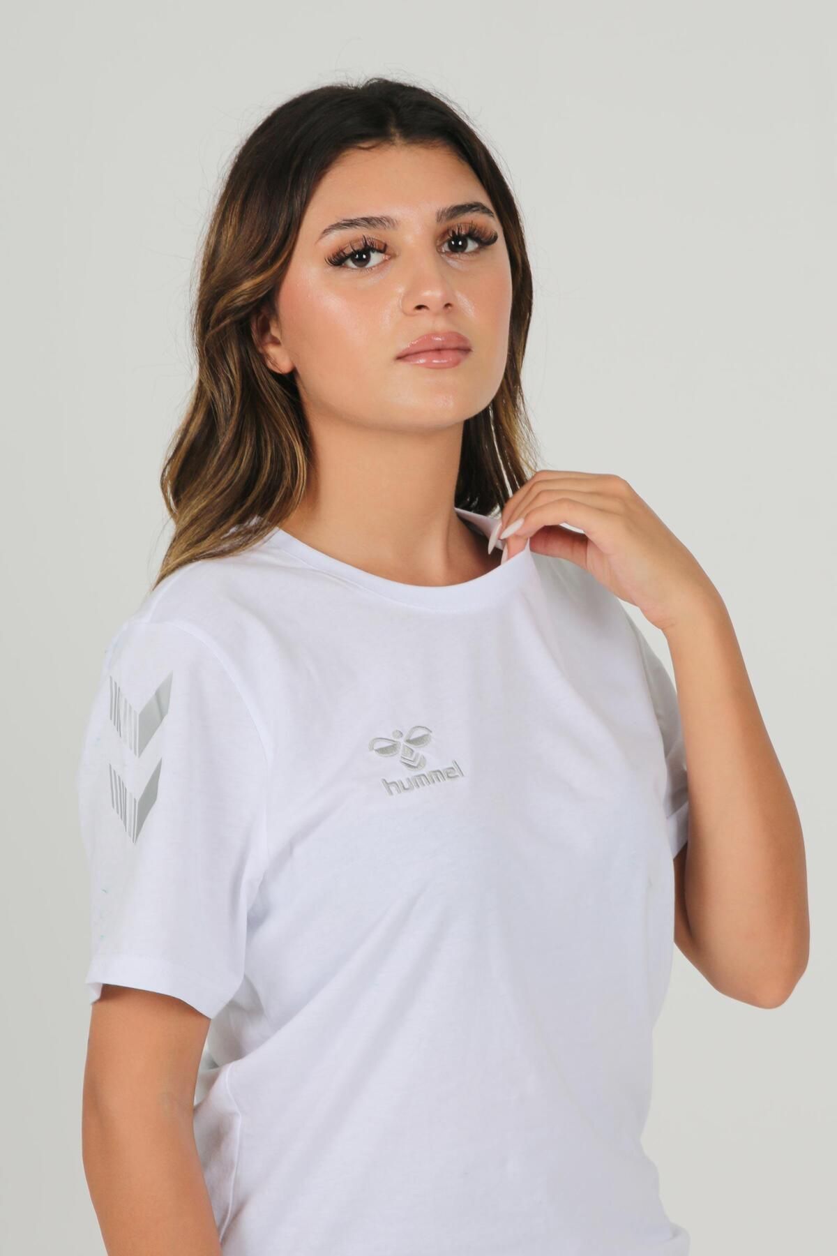 hummel-White Crew Neck Cotton Armin T-shirt 6